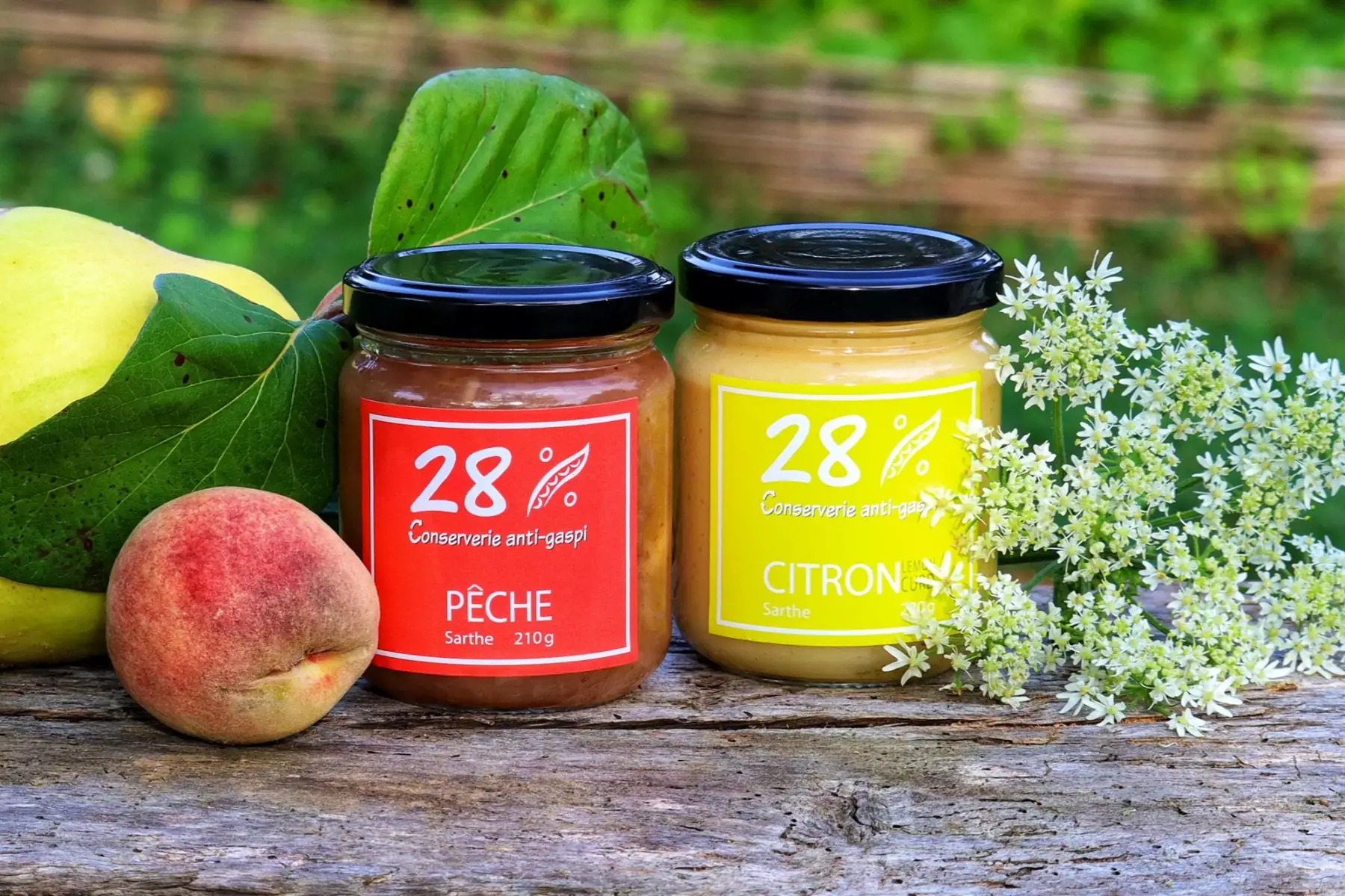 lot crème de citron (lemon curd) et confiture de saison