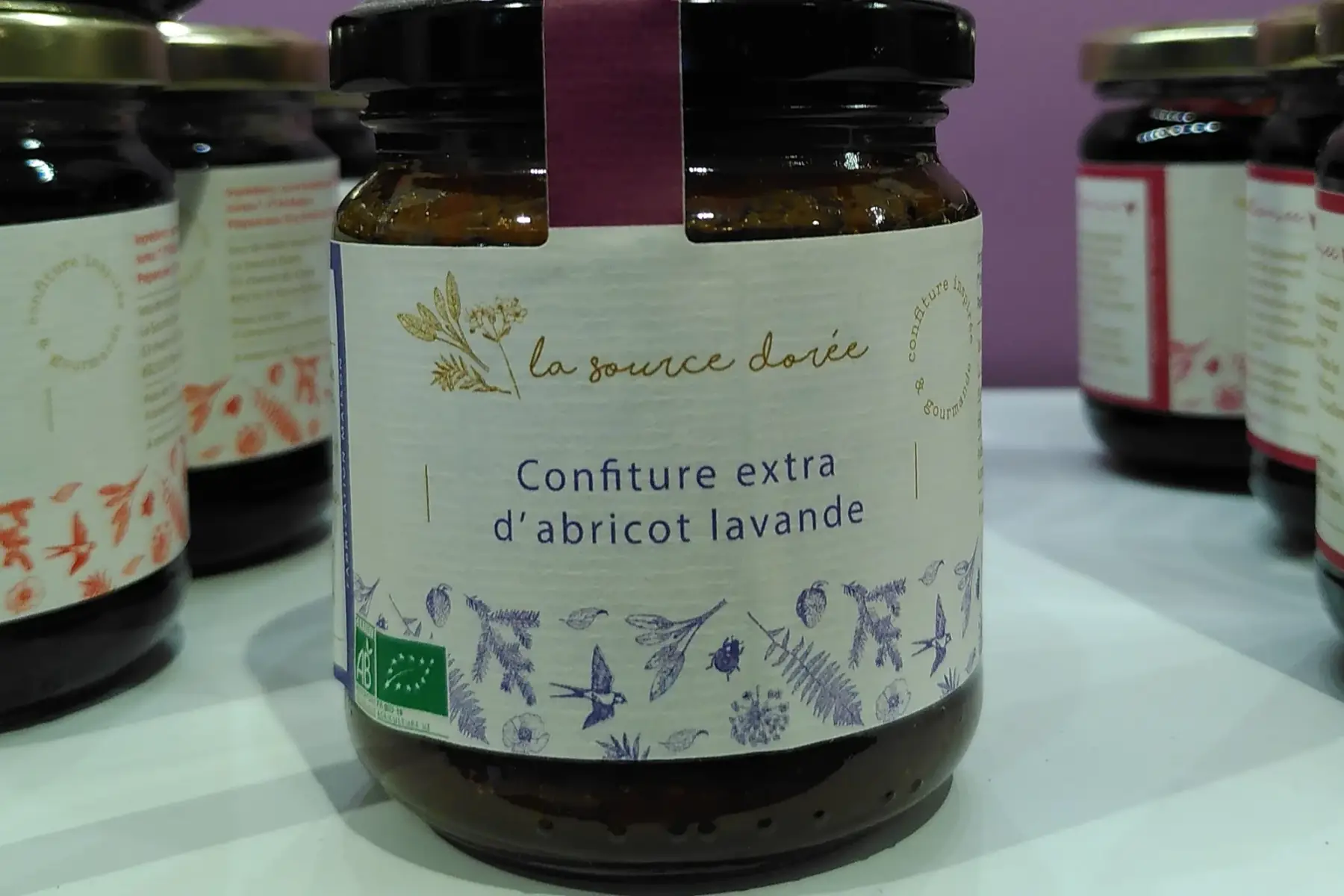 confiture abricot lavande