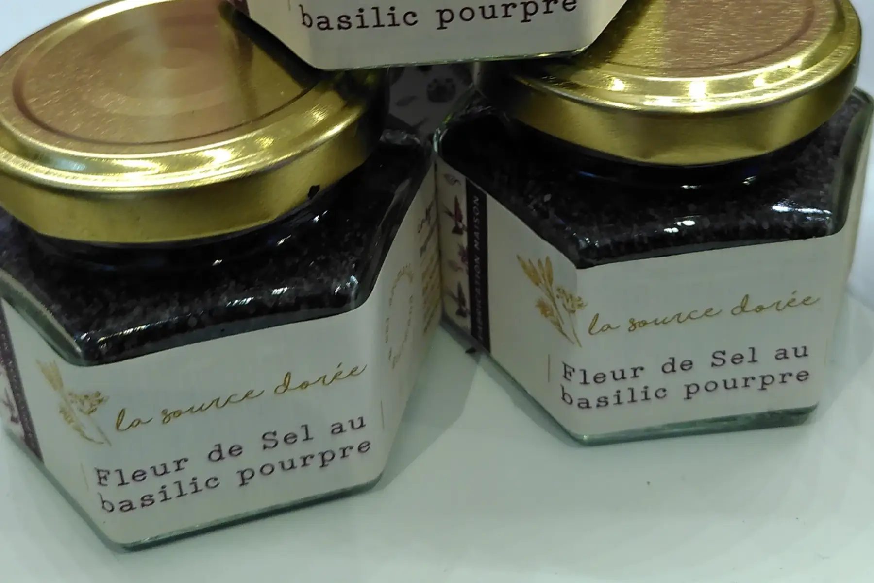 fleur de sel aromatisé au basilic pourpre