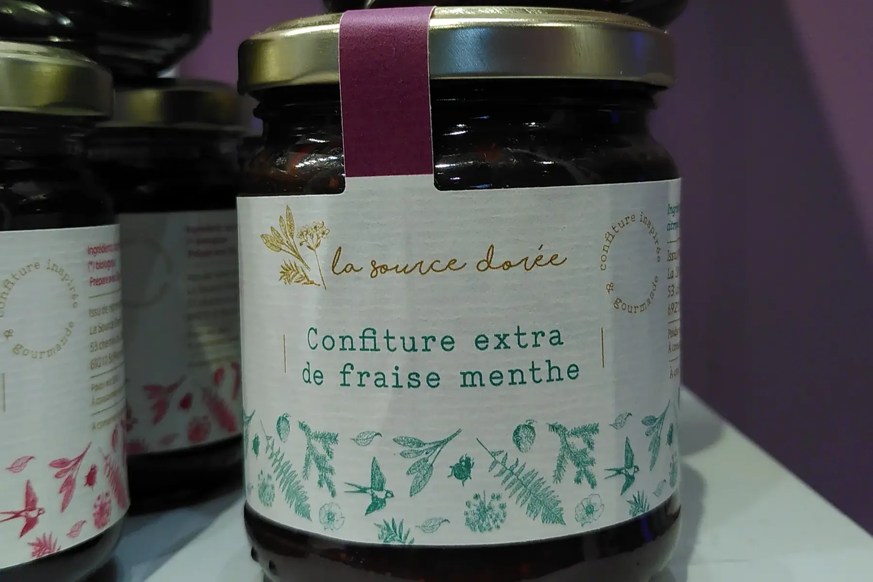 confiture fraise menthe