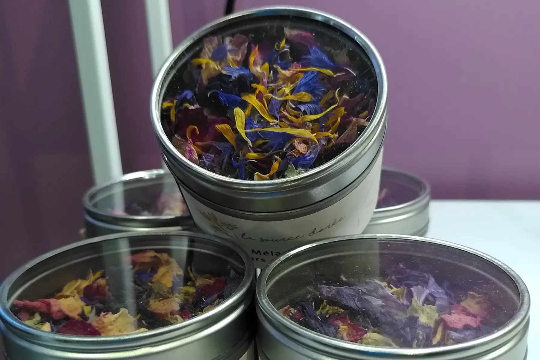 mélange de fleurs comestibles