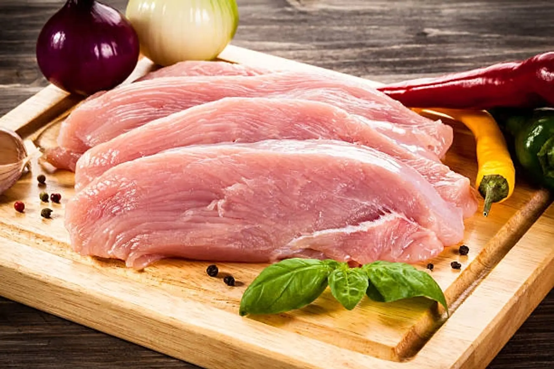 escalopes de veau de lait bio, sous vide