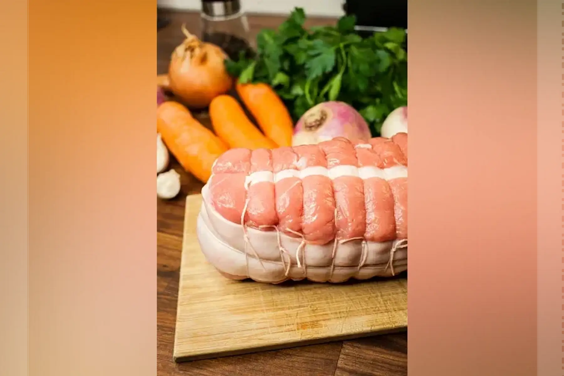 roti de veau de lait bio, sous vide