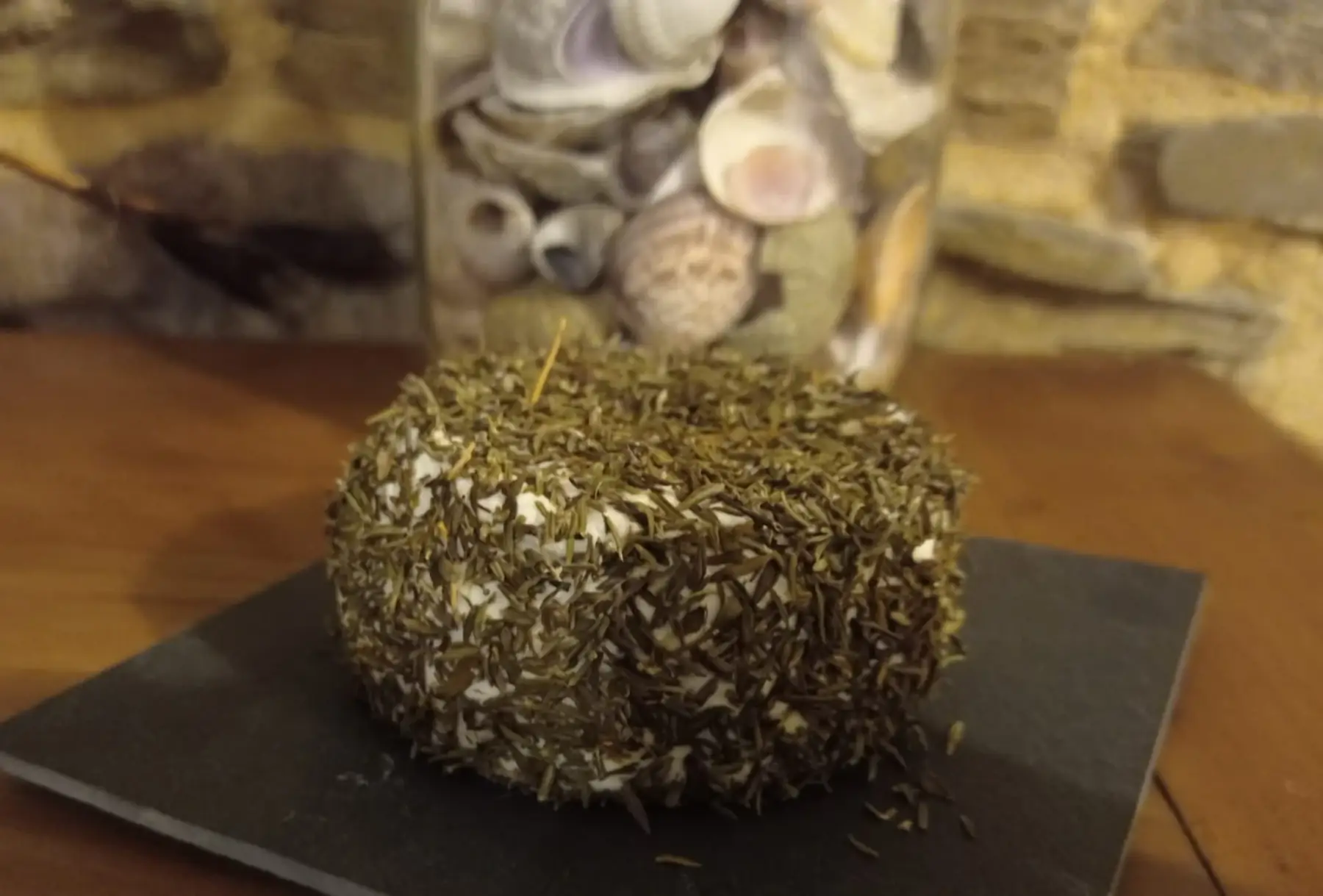 crottin de chèvre aromatisé thym vert