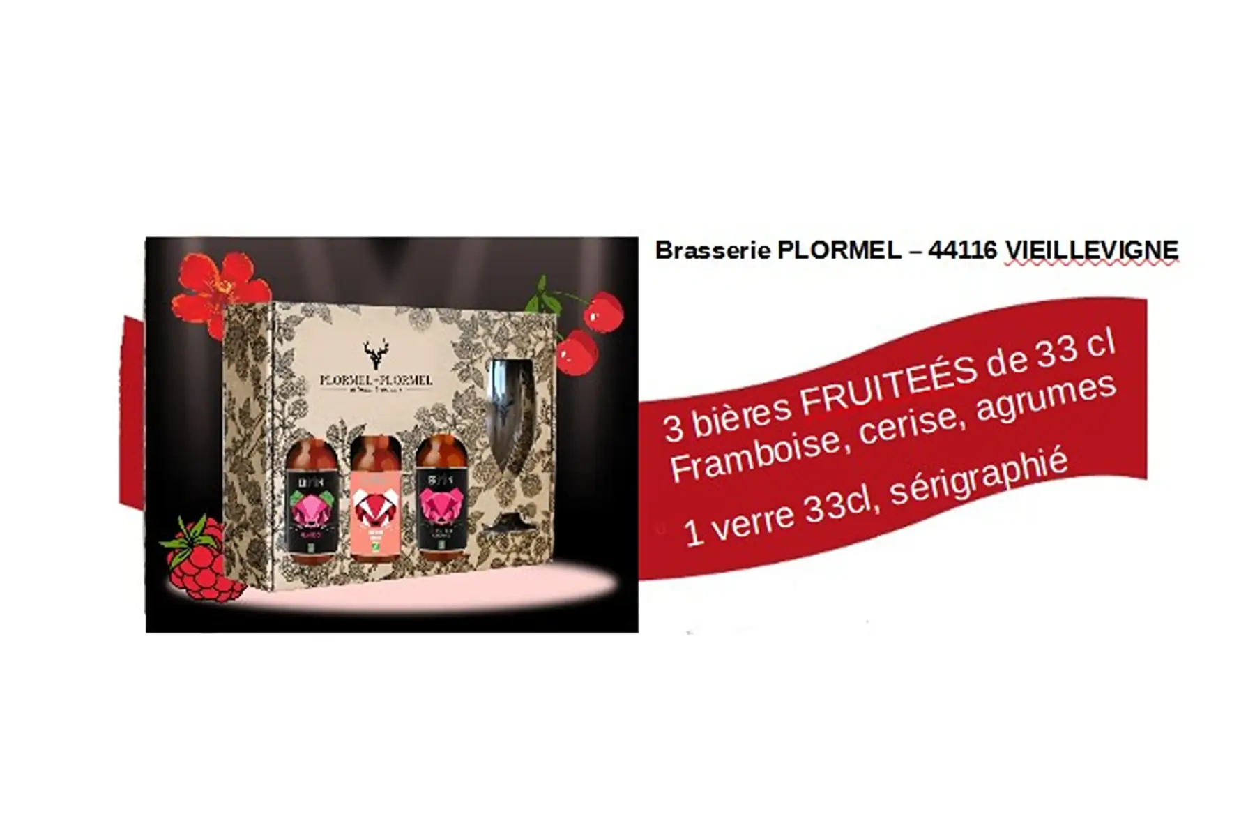 coffret cadeau bières - sélection fruitées