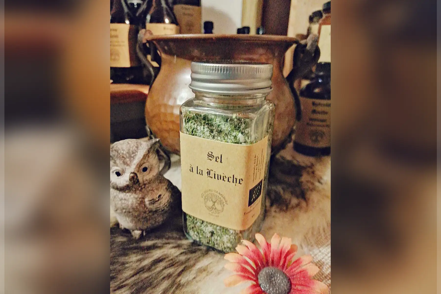 sel à la livèche en salière