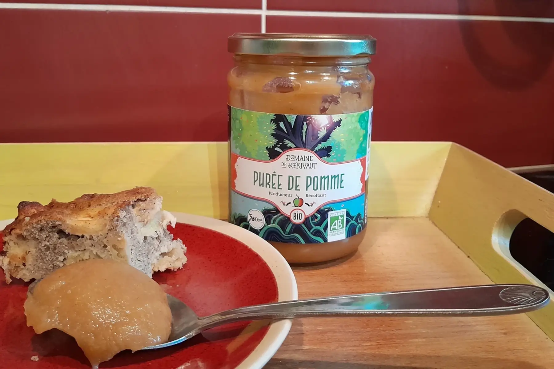 Purée de pomme bio nature - Sans sucre ajouté