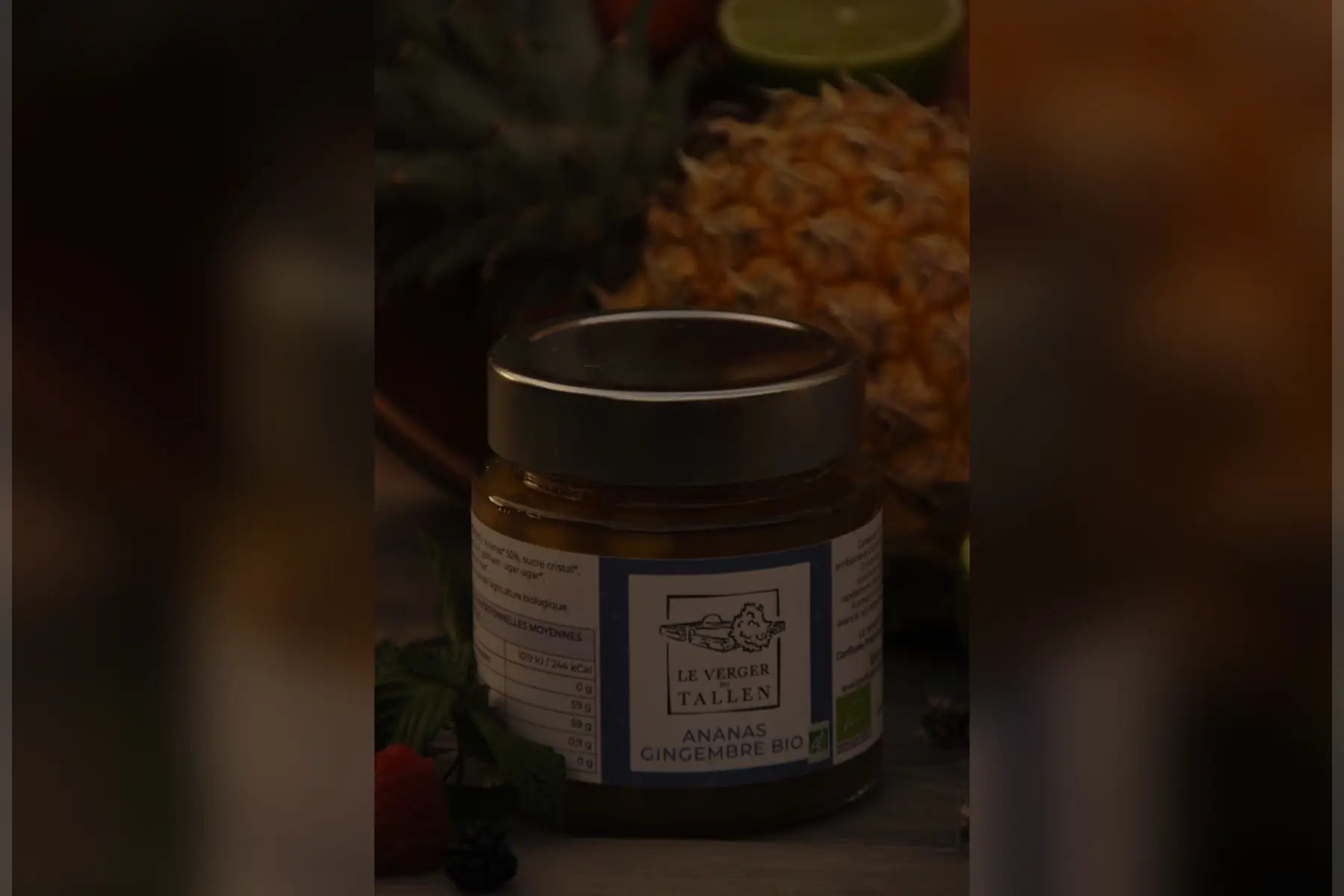 confiture d'ananas au gingembre