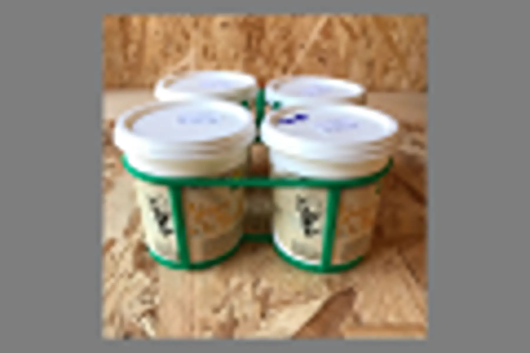 lot de 4 yaourts bio aromatisés à la vanille