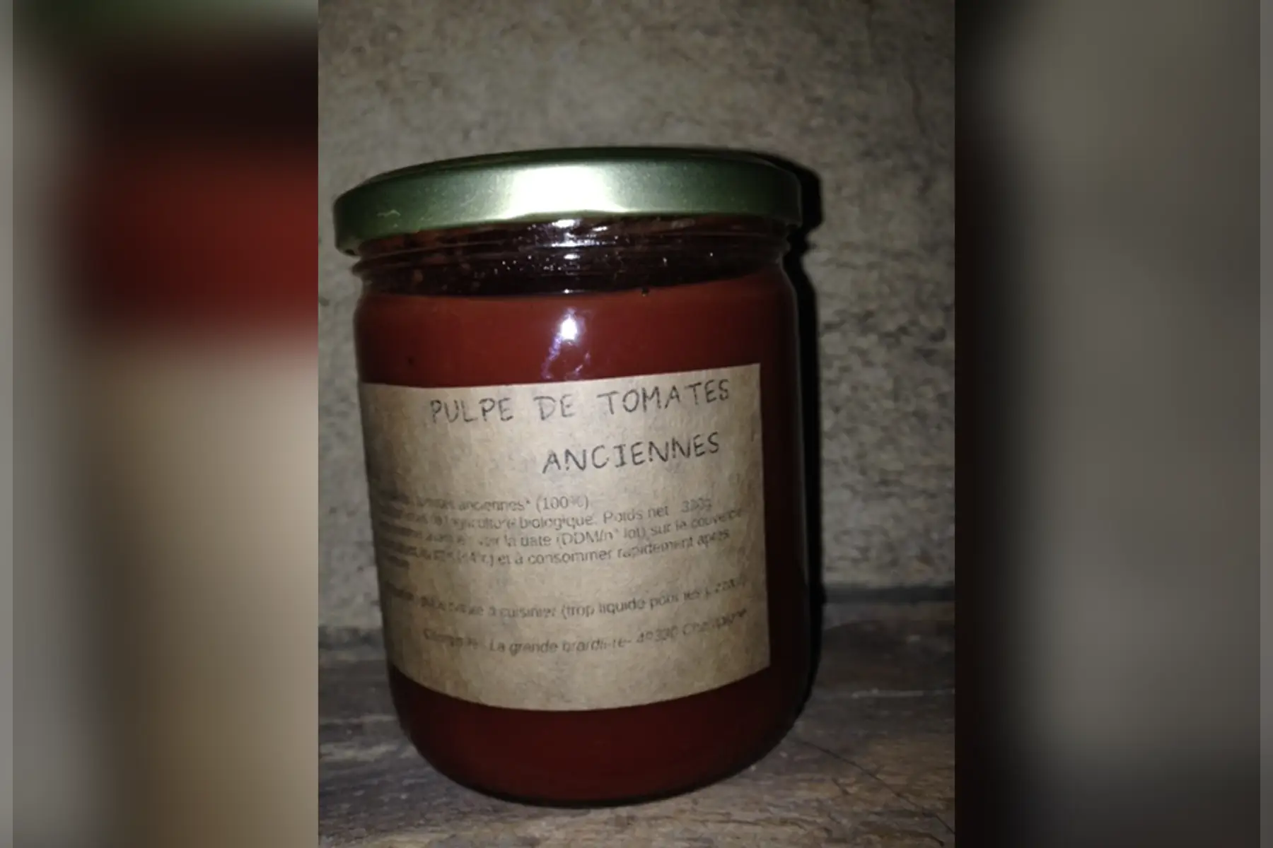 a table - coulis tomates anciennes