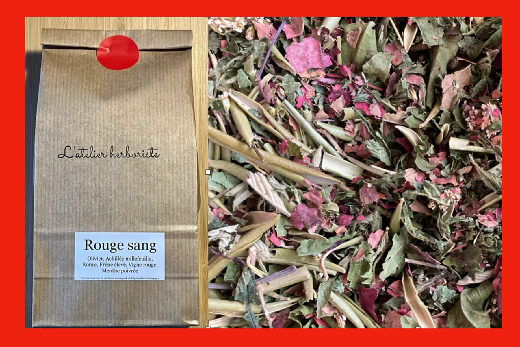 tisane rouge sang : circulation veineuse, jambes légères