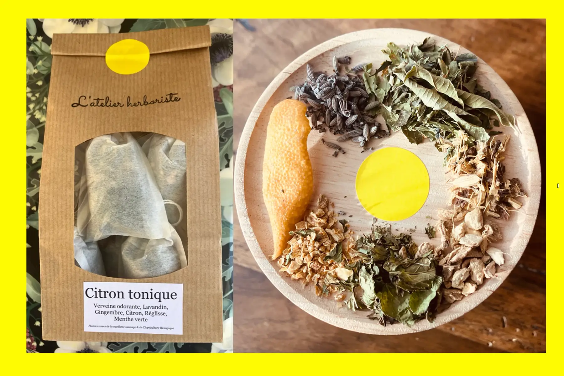 infusettes citron tonique à base de 6 plantes