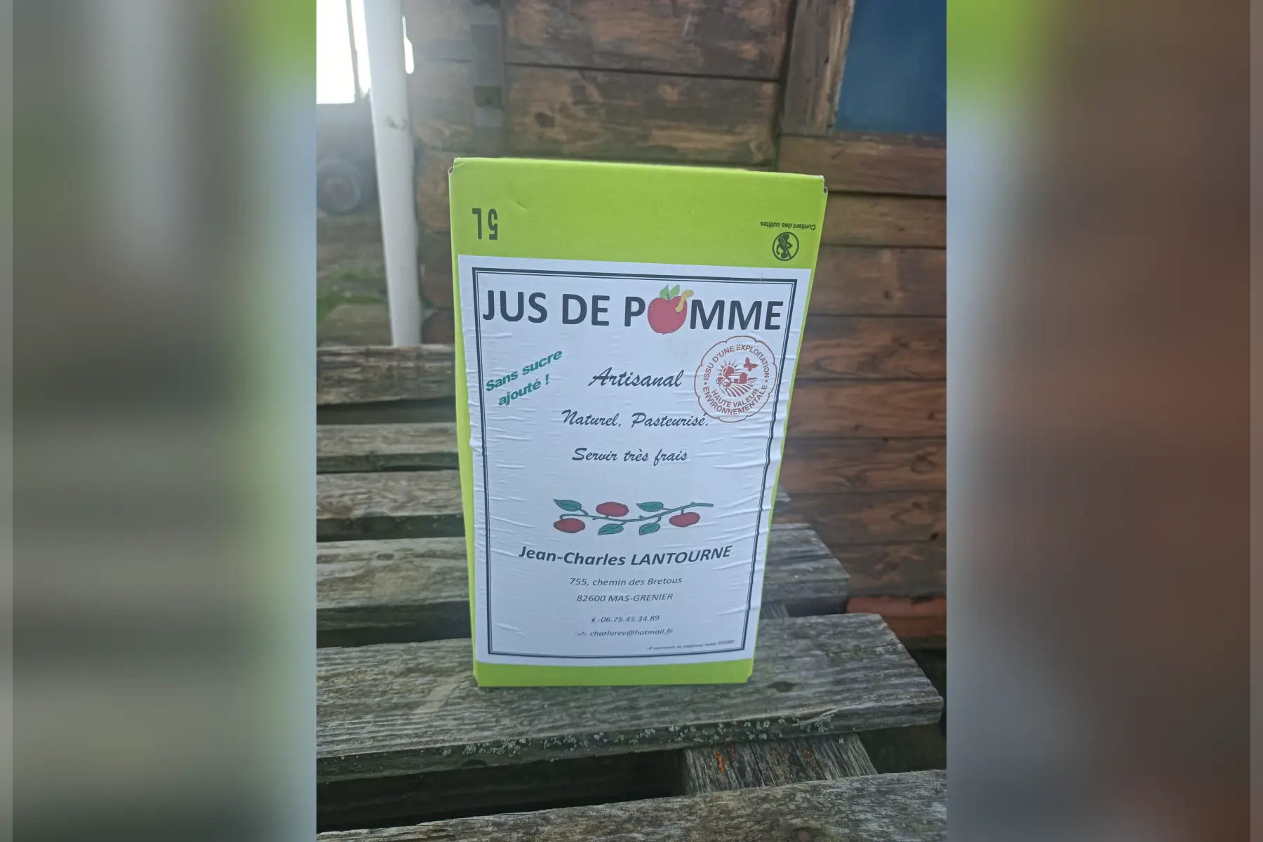 fontaine de jus de pomme 5 litres