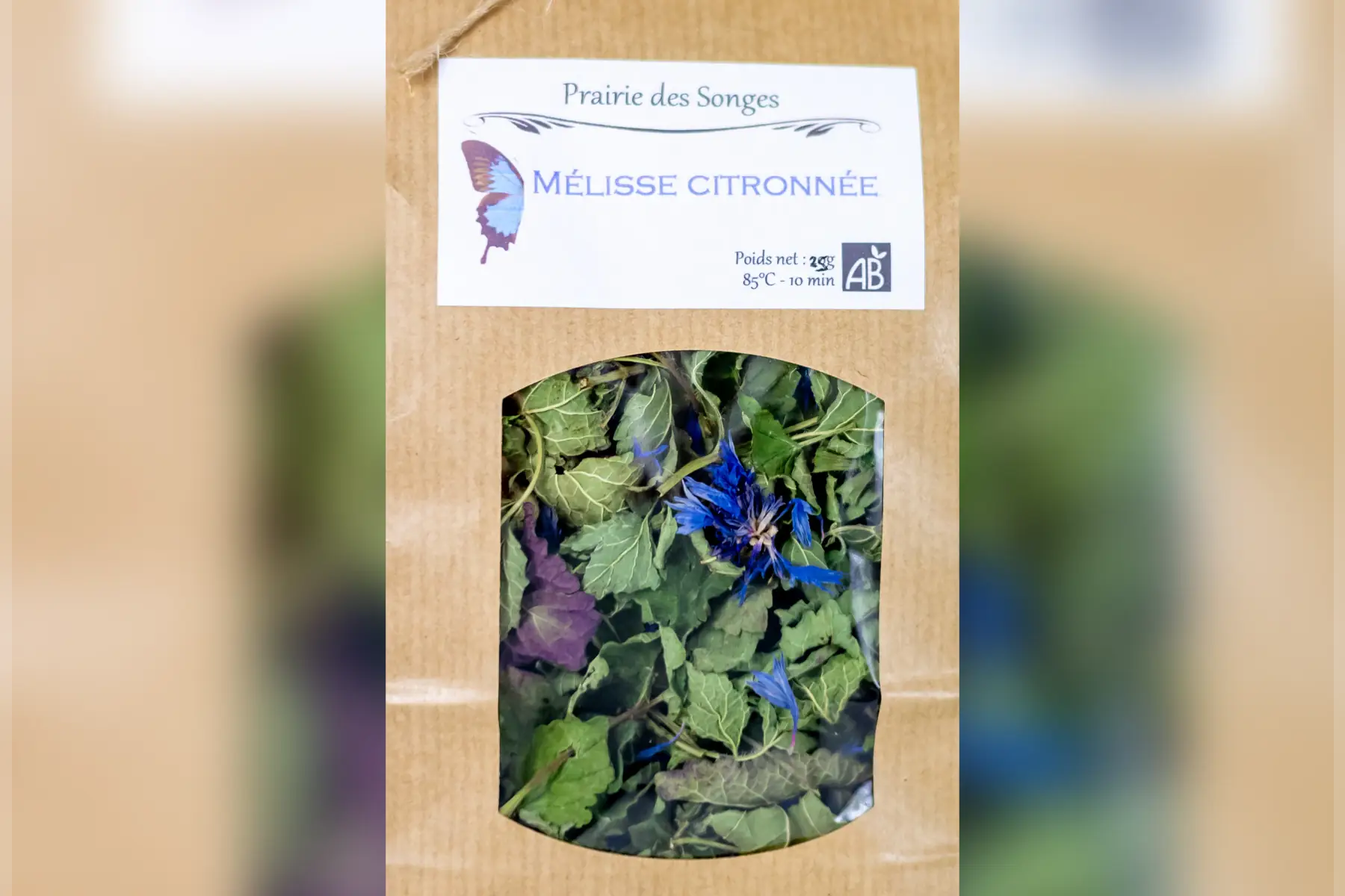 mélisse citronnée - bleuet