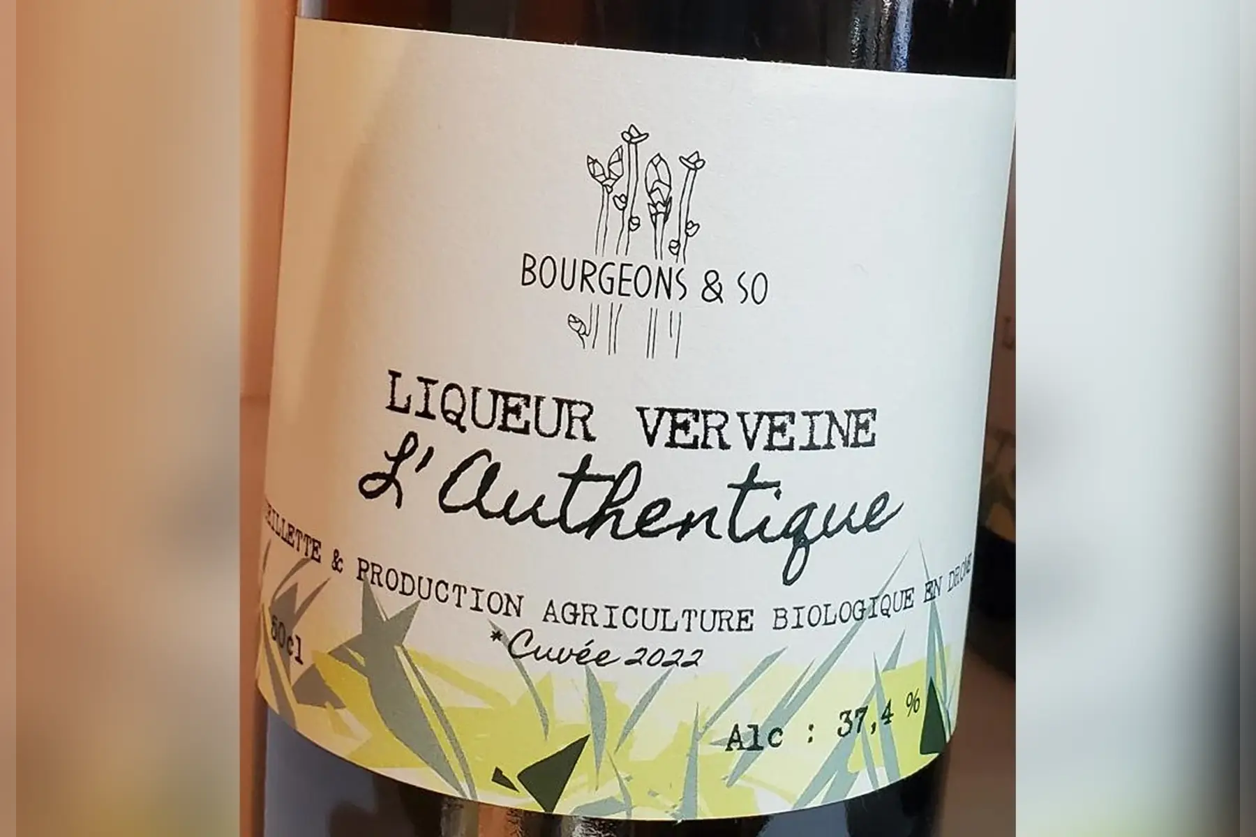 l'authentique, liqueur digestive à la verveine citronnée