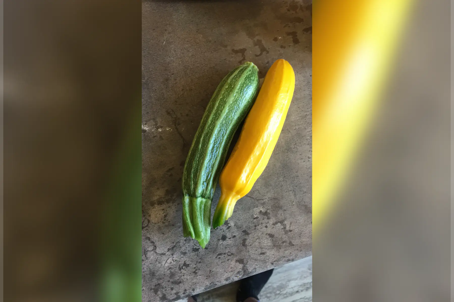 courgettes jaunes/vertes