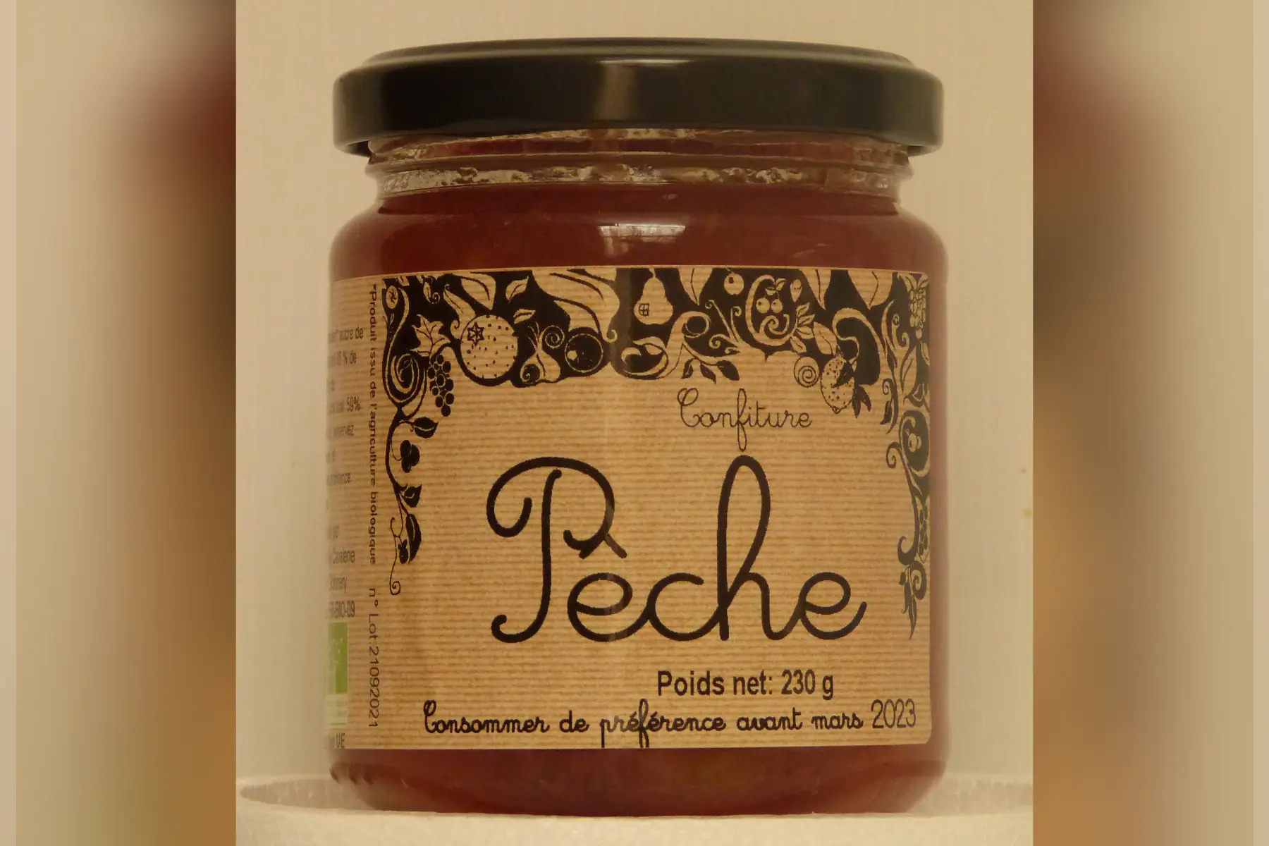 confiture de peche