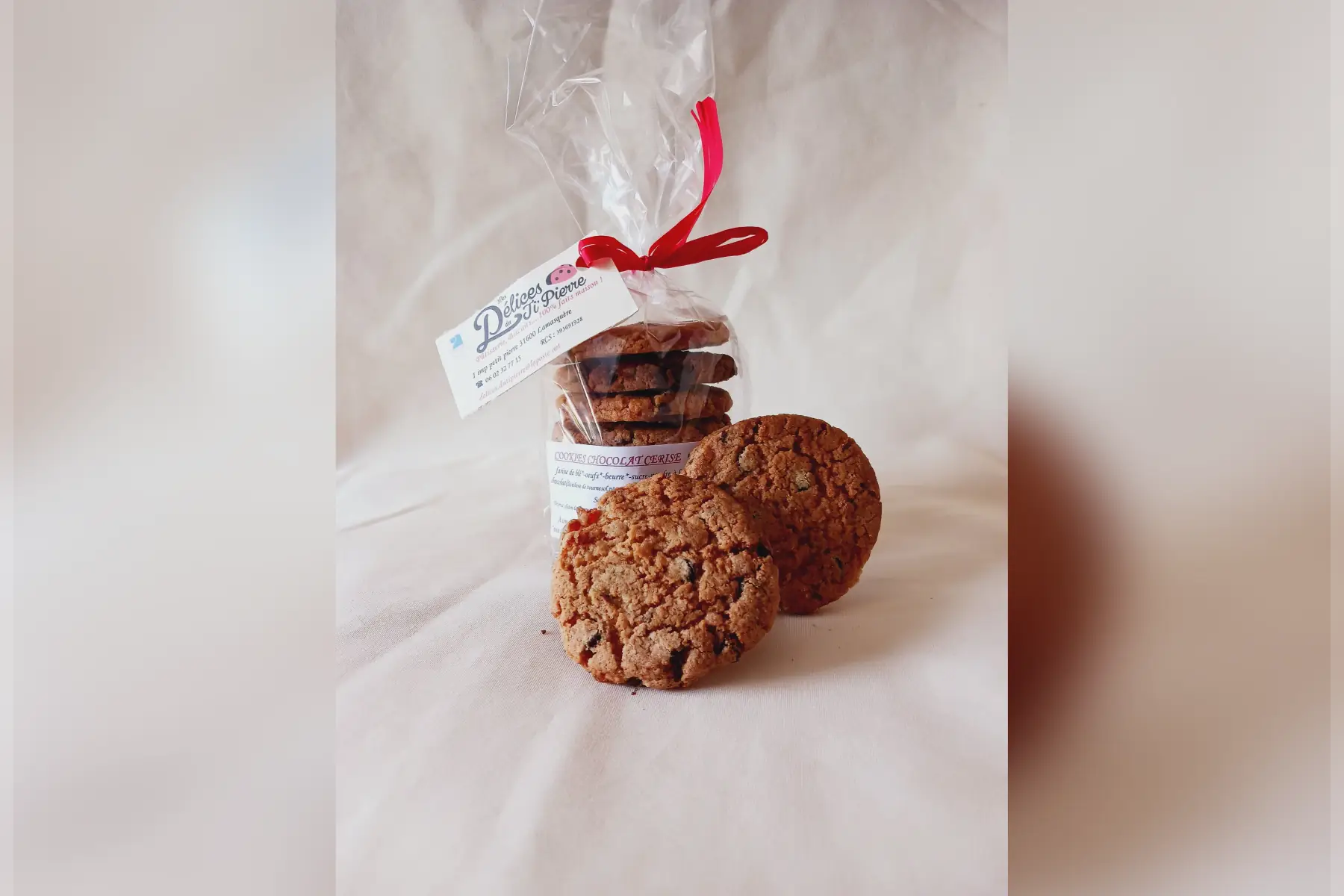 cookie chocolat cerise