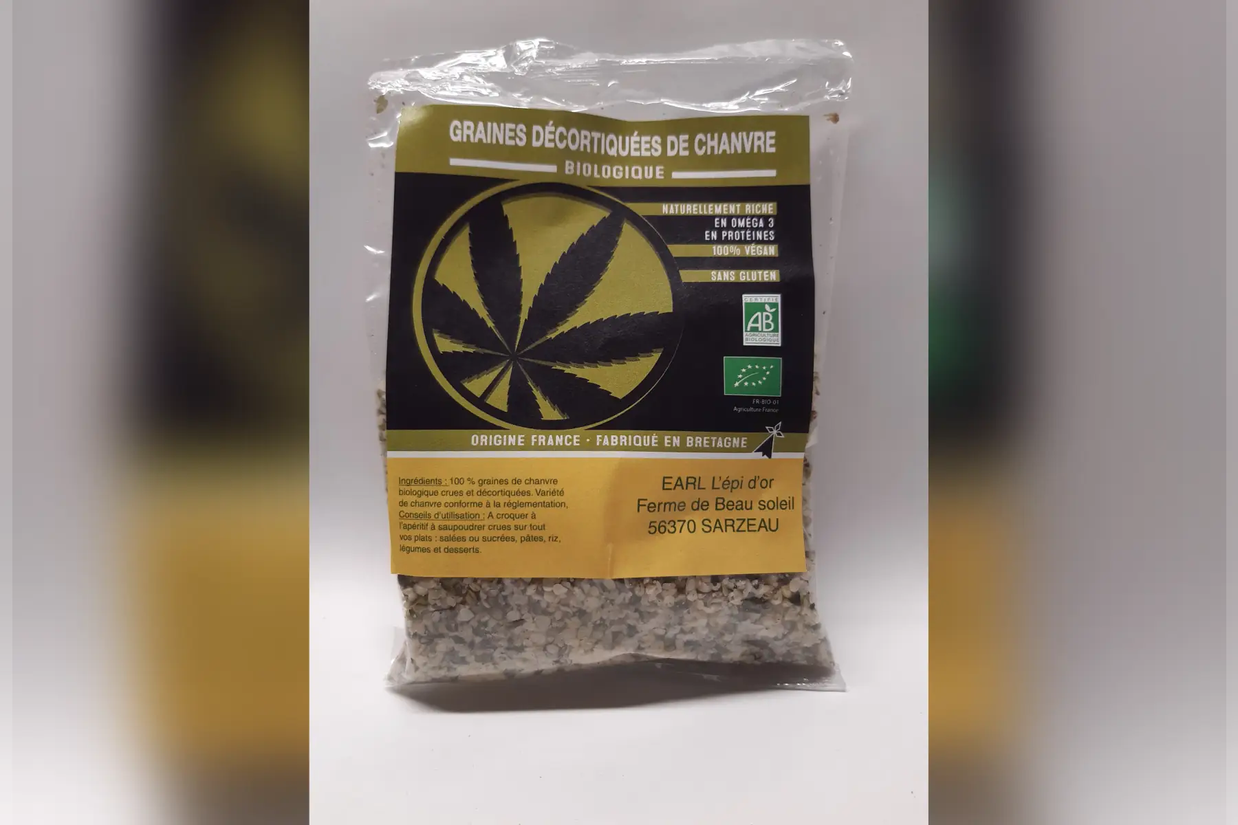 chanvre décortiqué