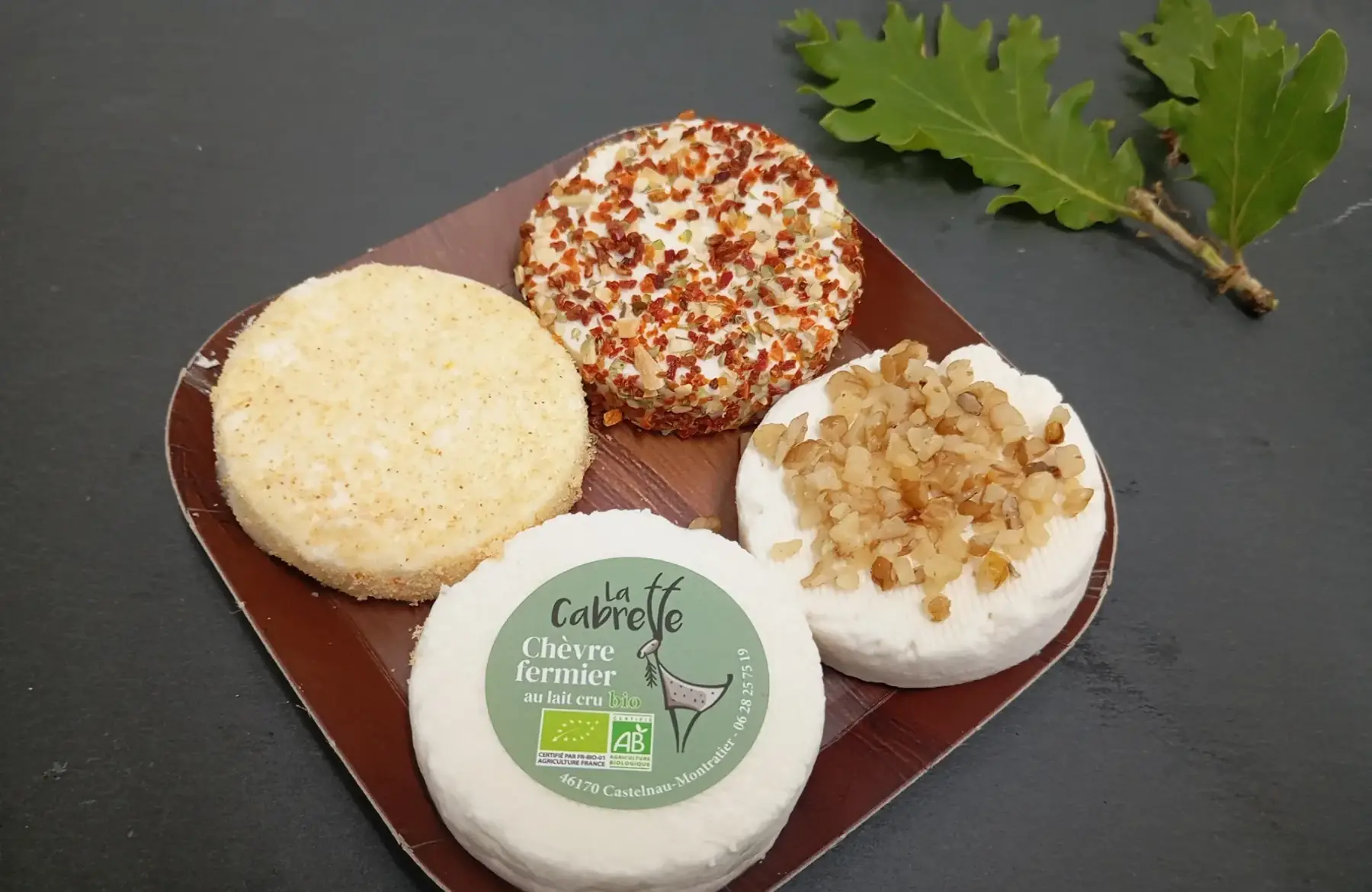 plateau cabécous frais aromatisés