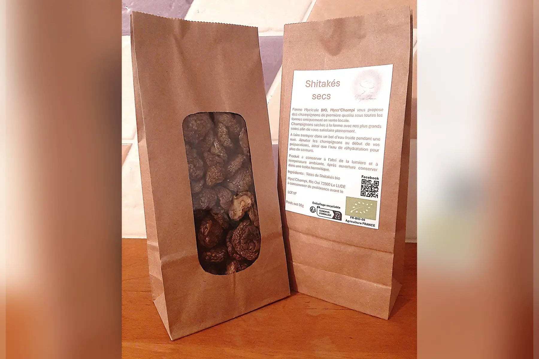 Shiitakés secs