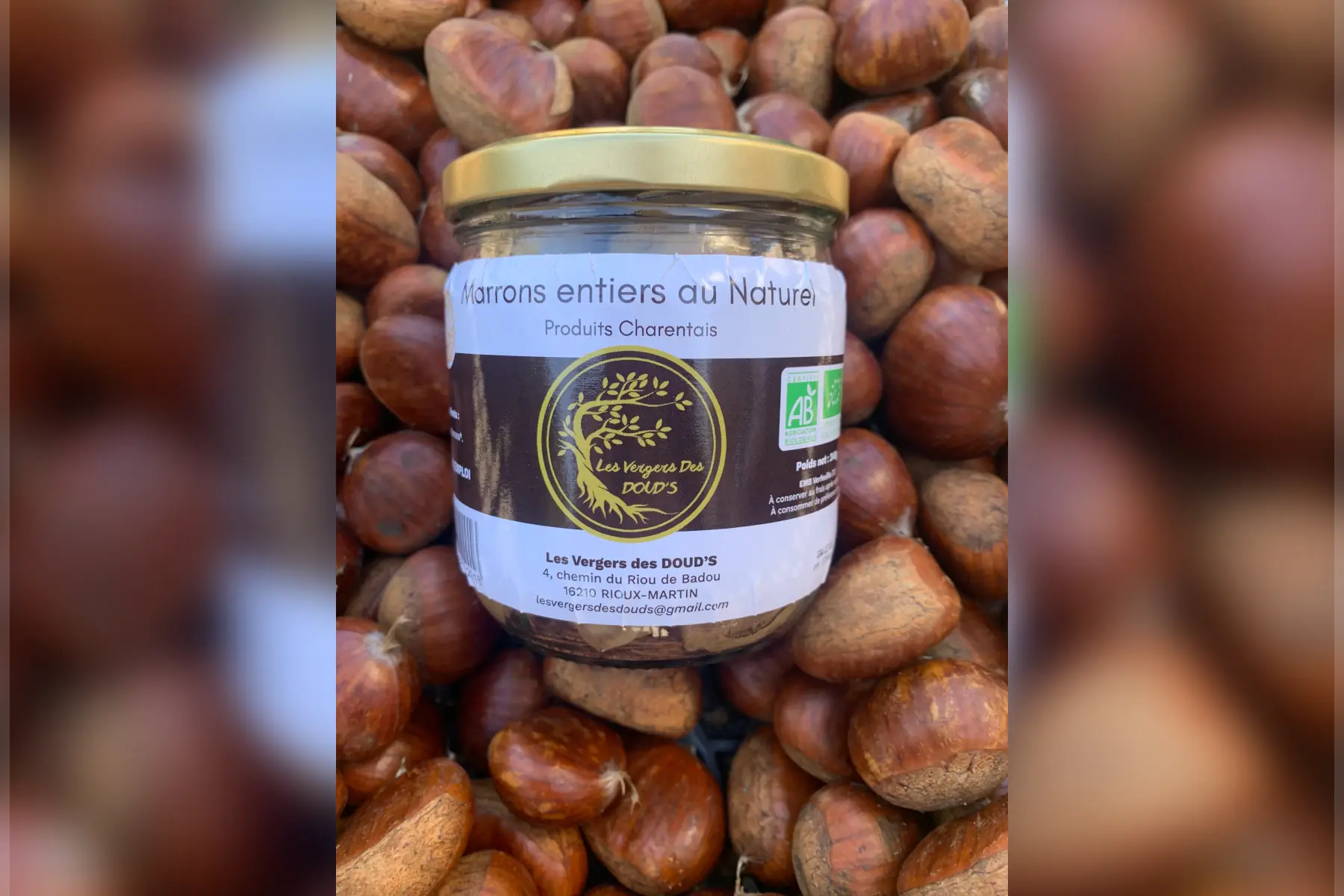 Marrons au naturel bio