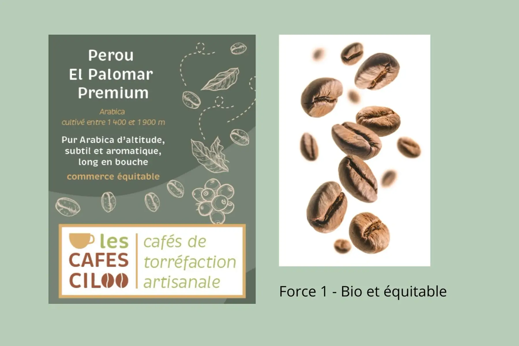 Café du Pérou - El Palomar en grains