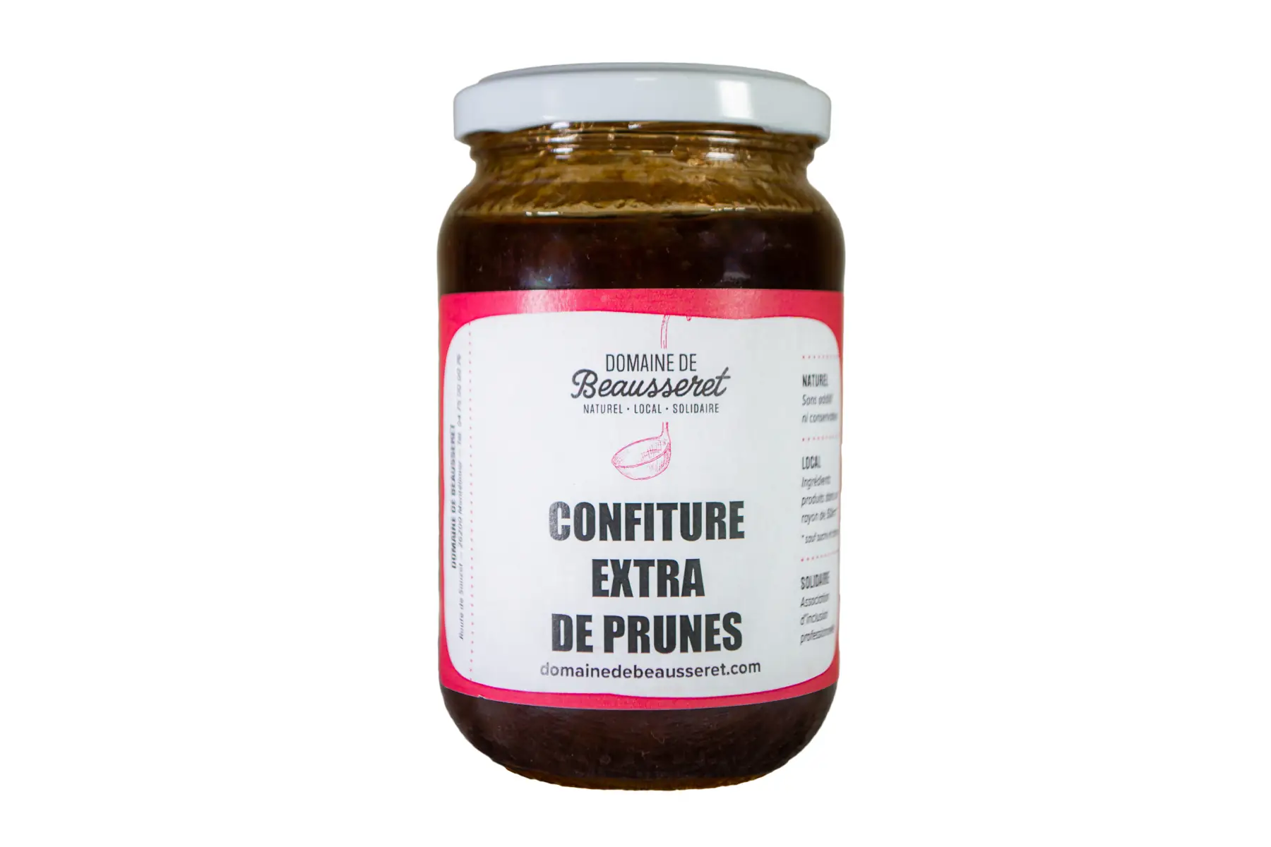 confiture de prunes rouges