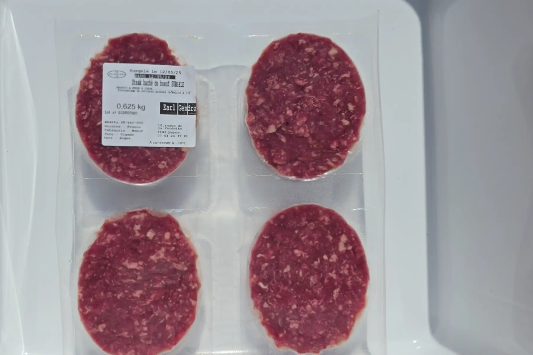 Steaks Hachés boeuf Angus 150gr la pièce