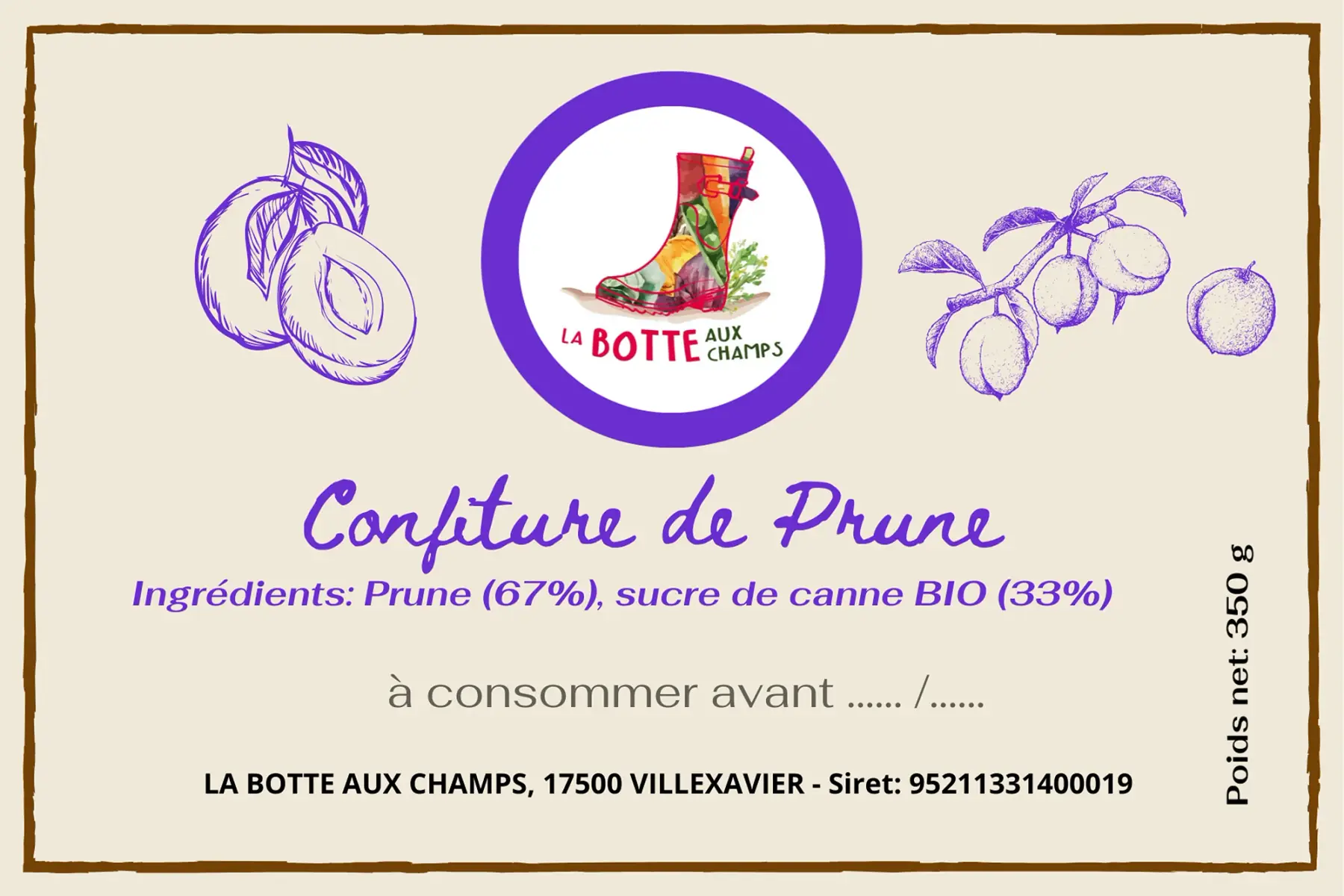 Confiture Prune