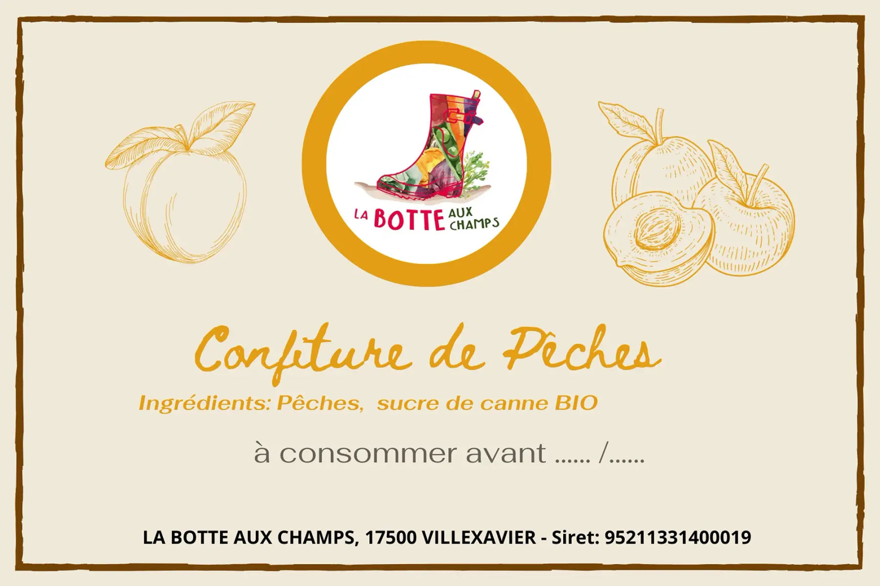 Confiture Pêches