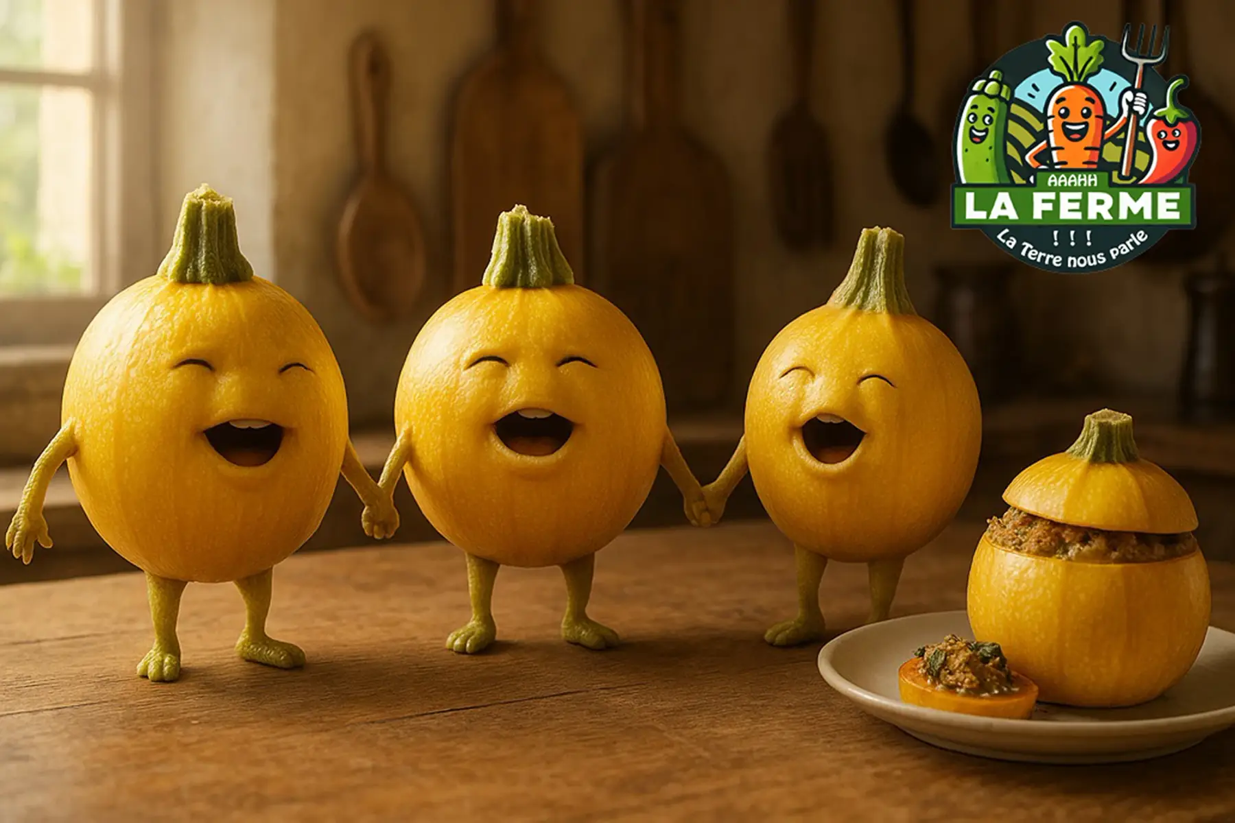 Courgette ronde jaune