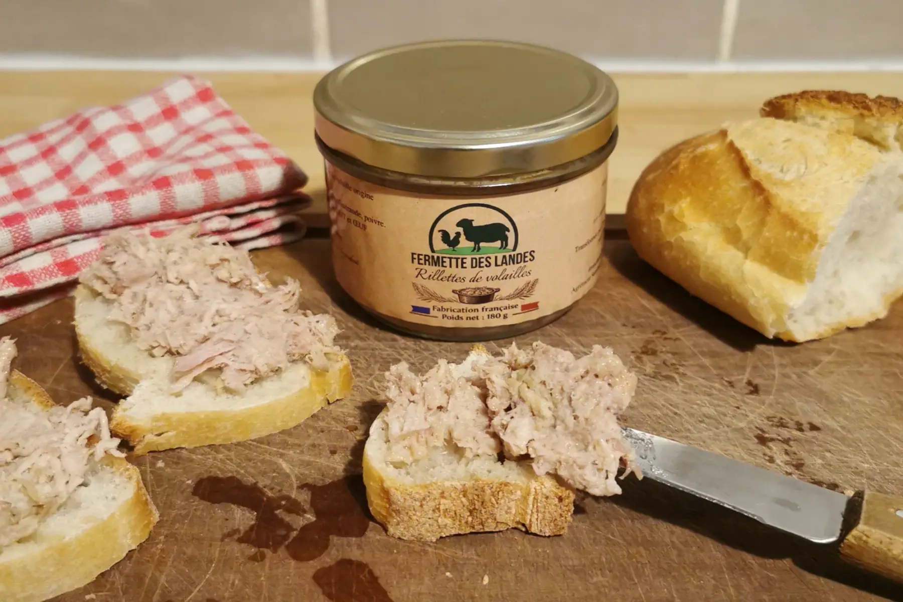 Rillettes de volaille pot de 180 gr