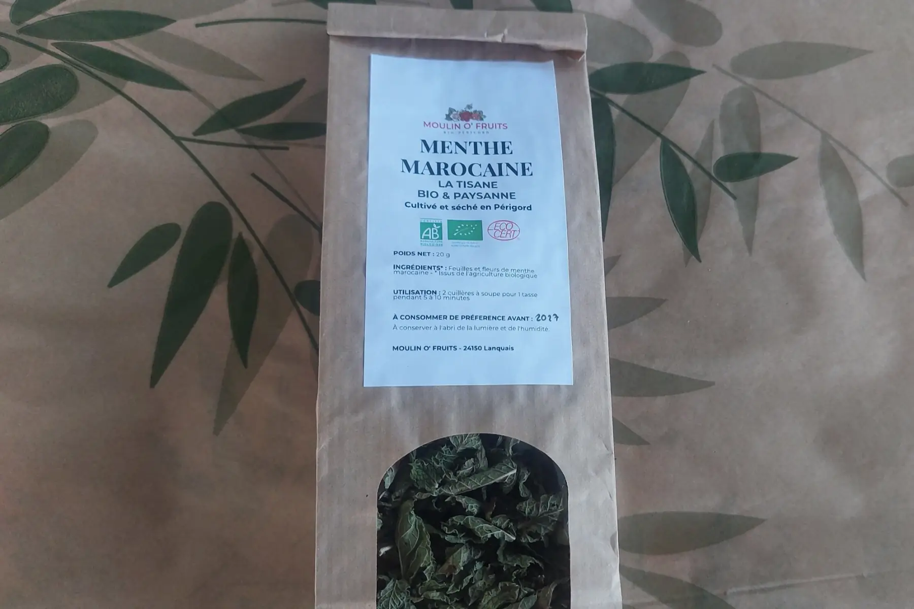 Tisane Menthe Marocaine Bio