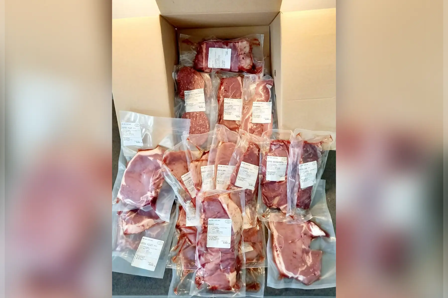 Colis de viande de Boeuf 10 Kg (selon disponibilité)