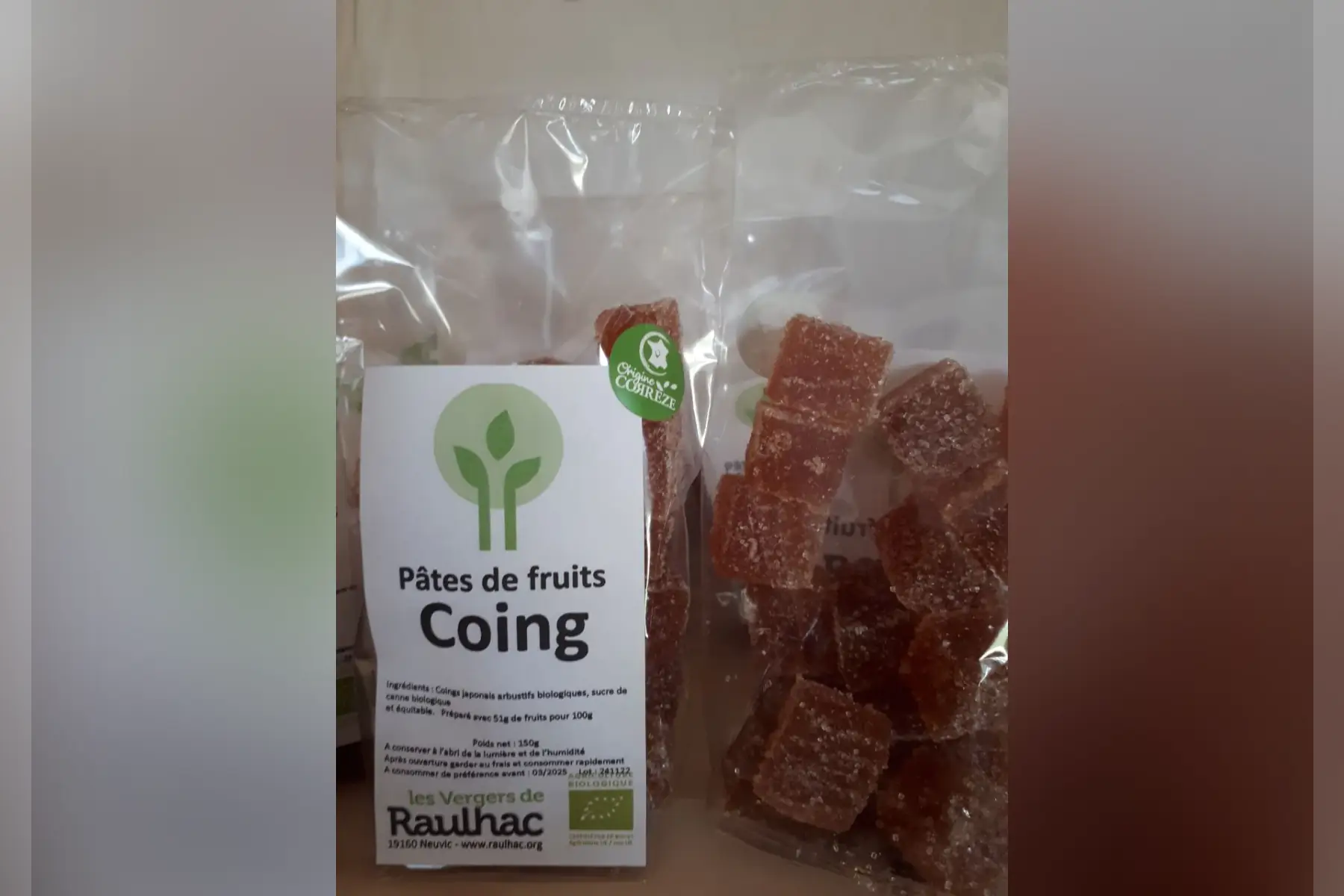 Pâte de Coing japonais - Le Citron du Nord - biologique