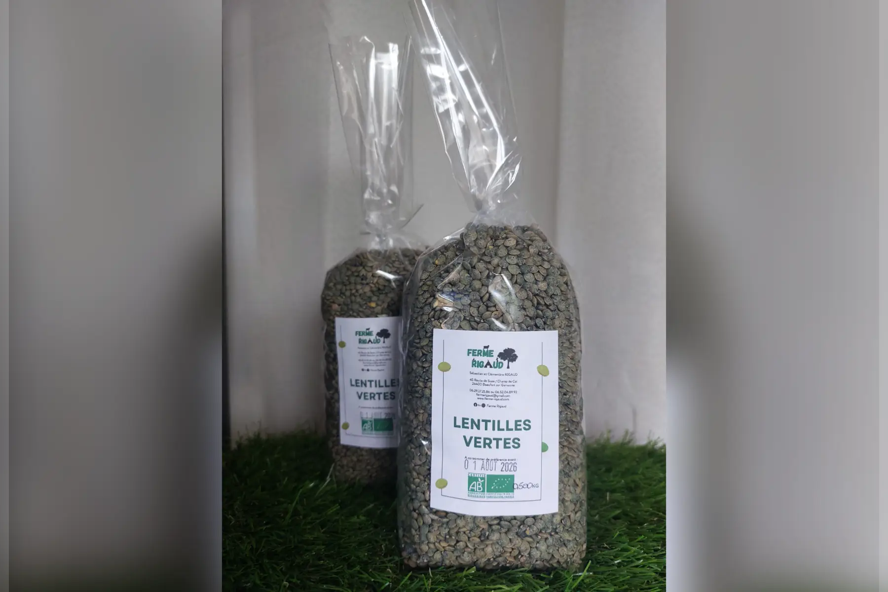 Lentilles vertes sèches