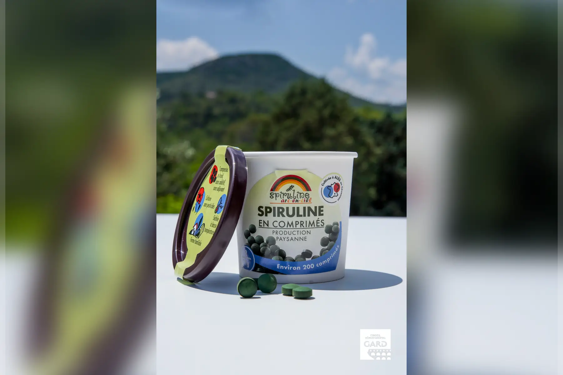 100g de spiruline paysanne Bio en comprimés