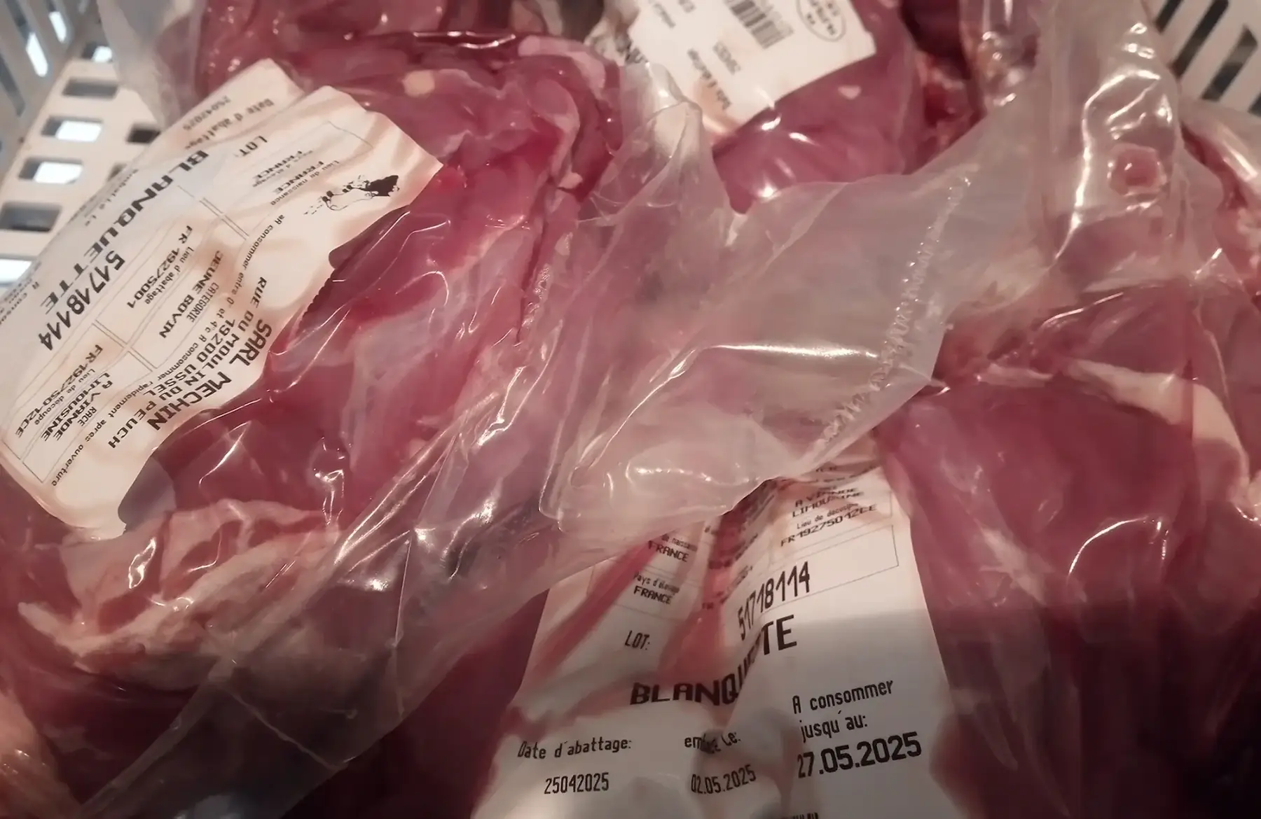 Dés de veau pour brochettes ou blanquette BIO