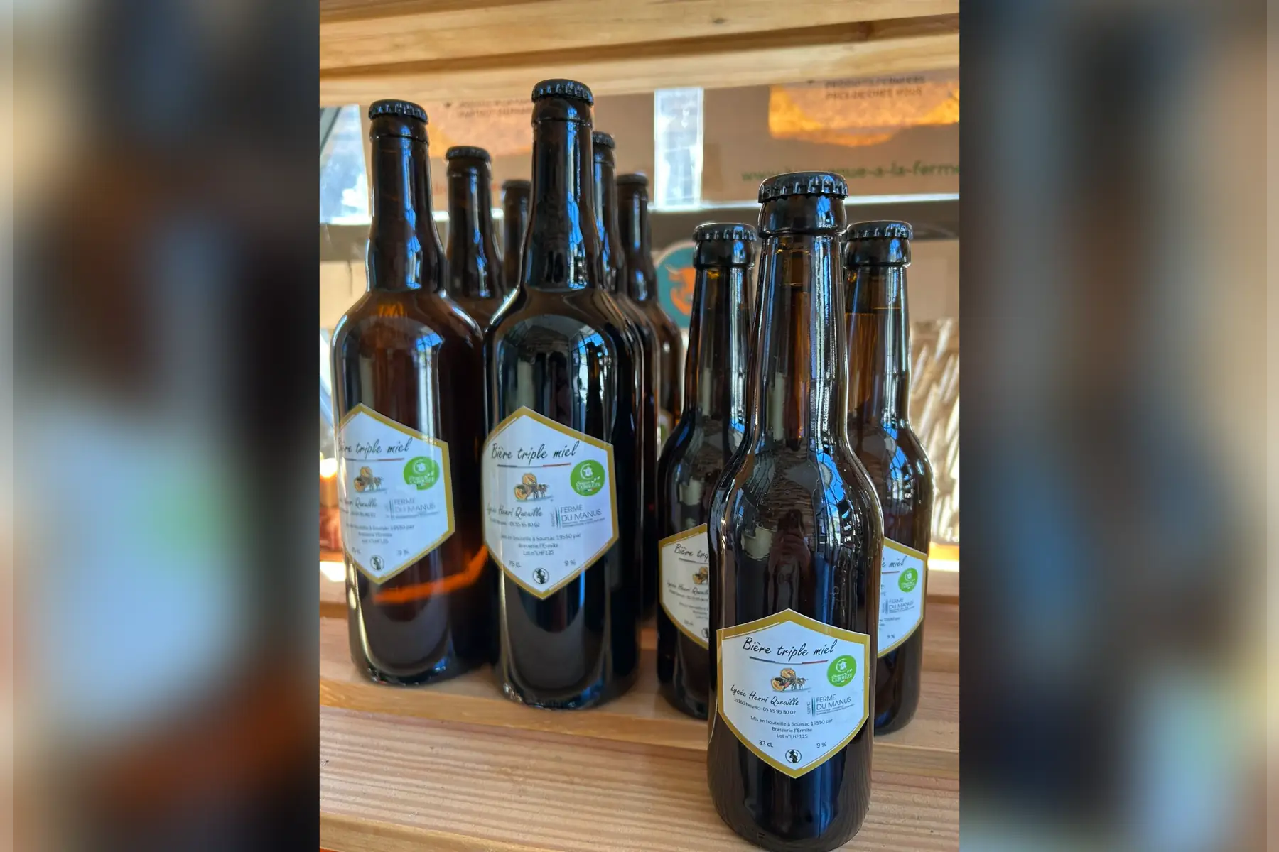 Bière triple au miel