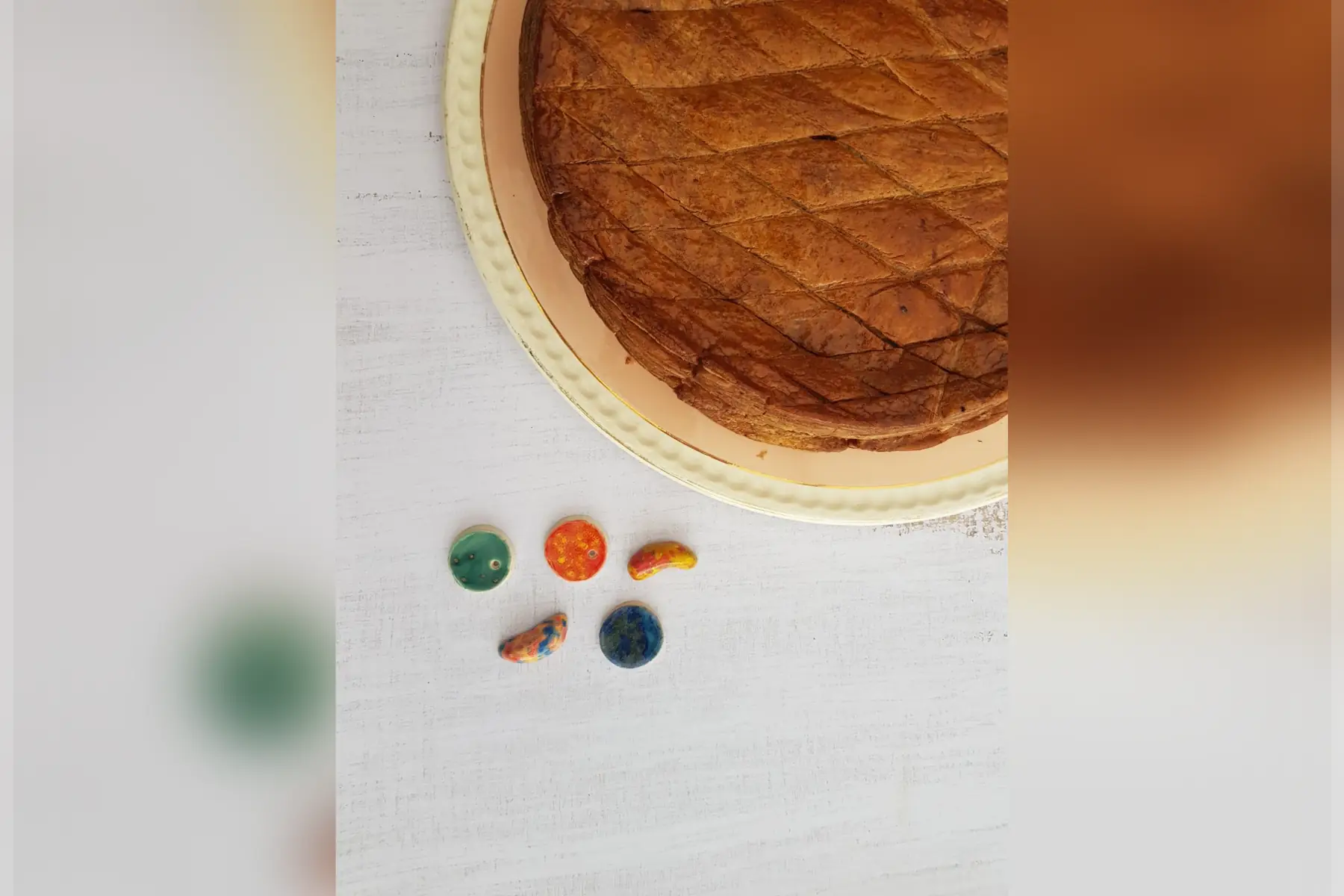 Galette des rois - Frangipane au chocolat et oranges confites maison