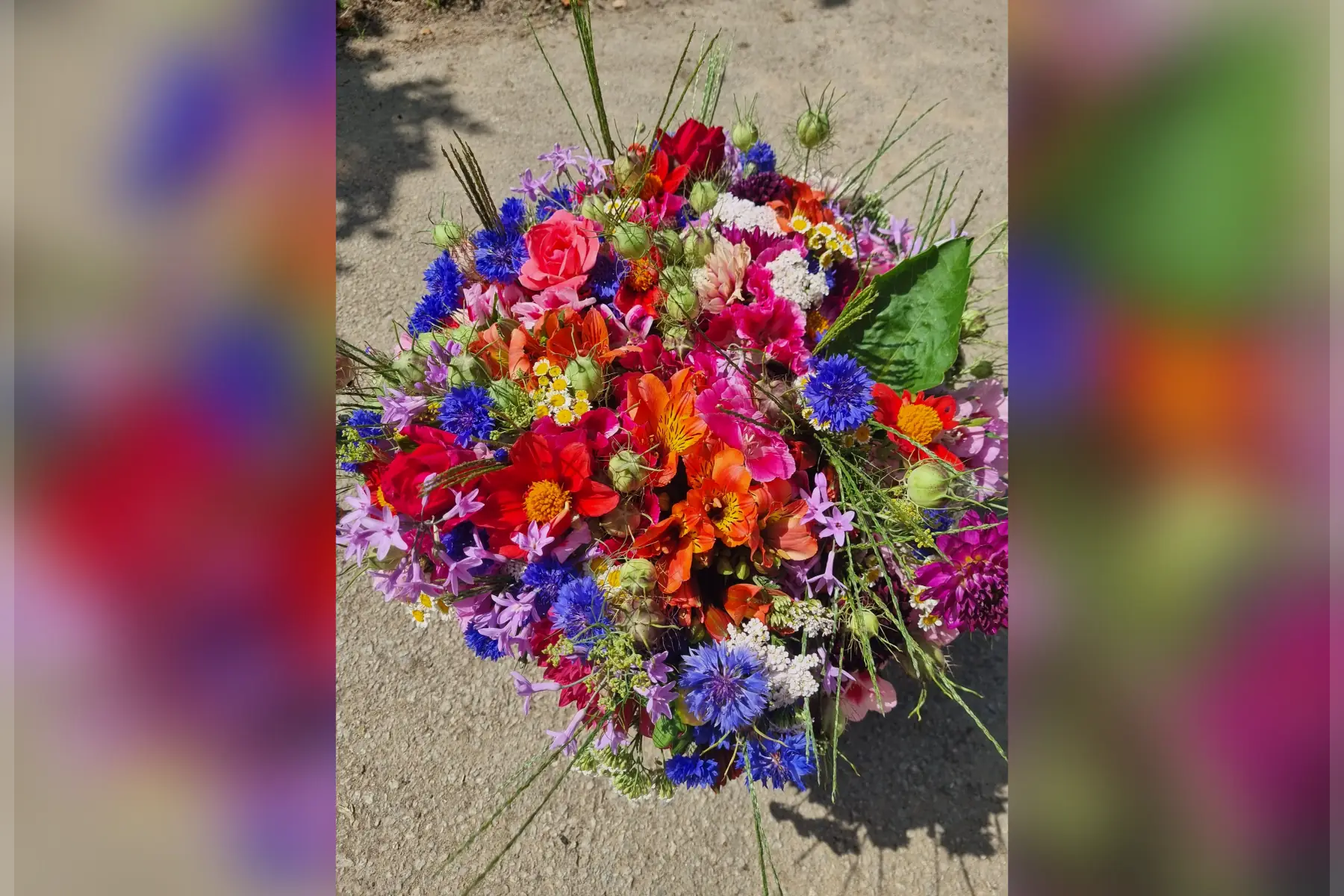 Bouquet de fleurs du jardin (au choix)
