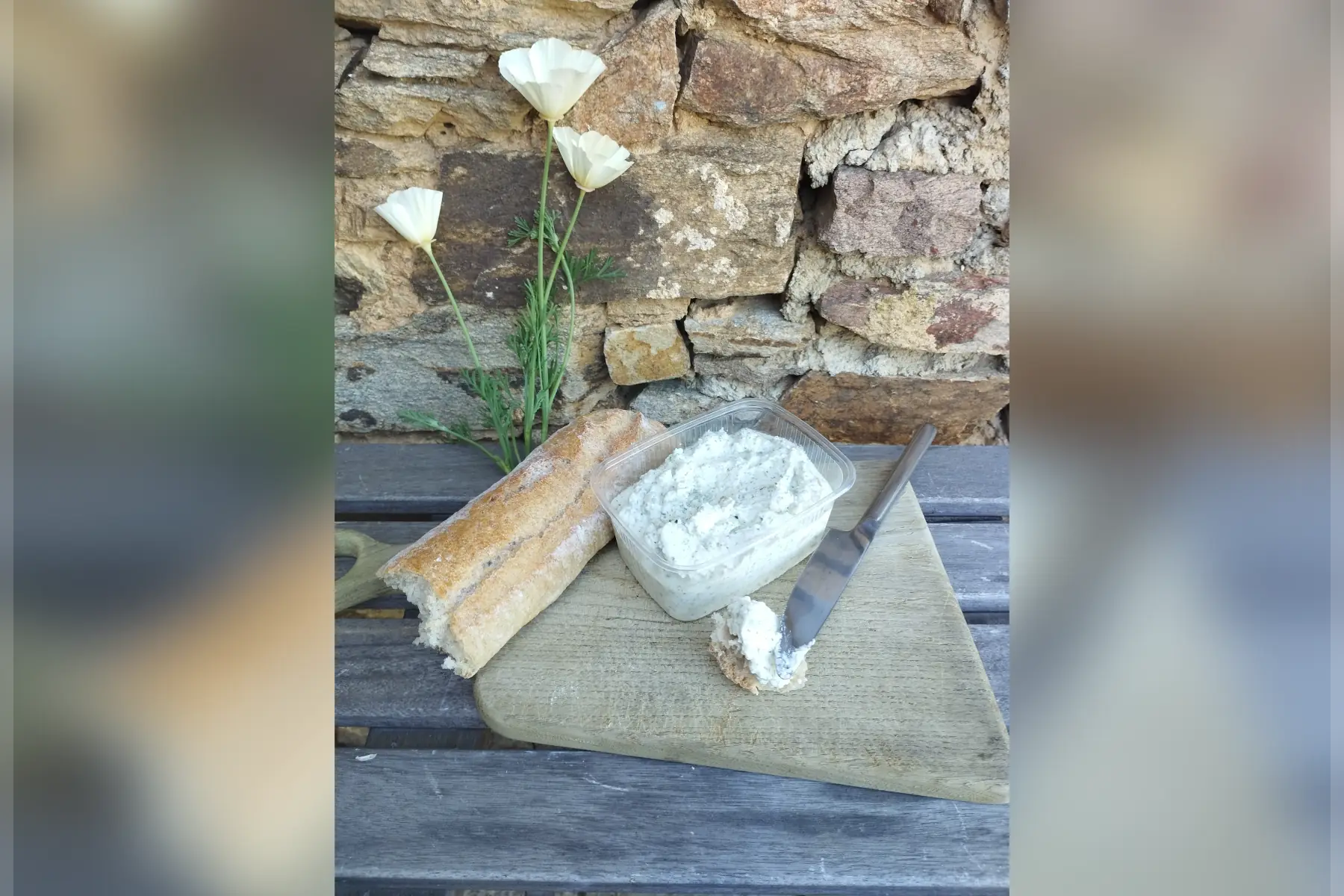 Fouetté à tartiner ail et fines herbes.