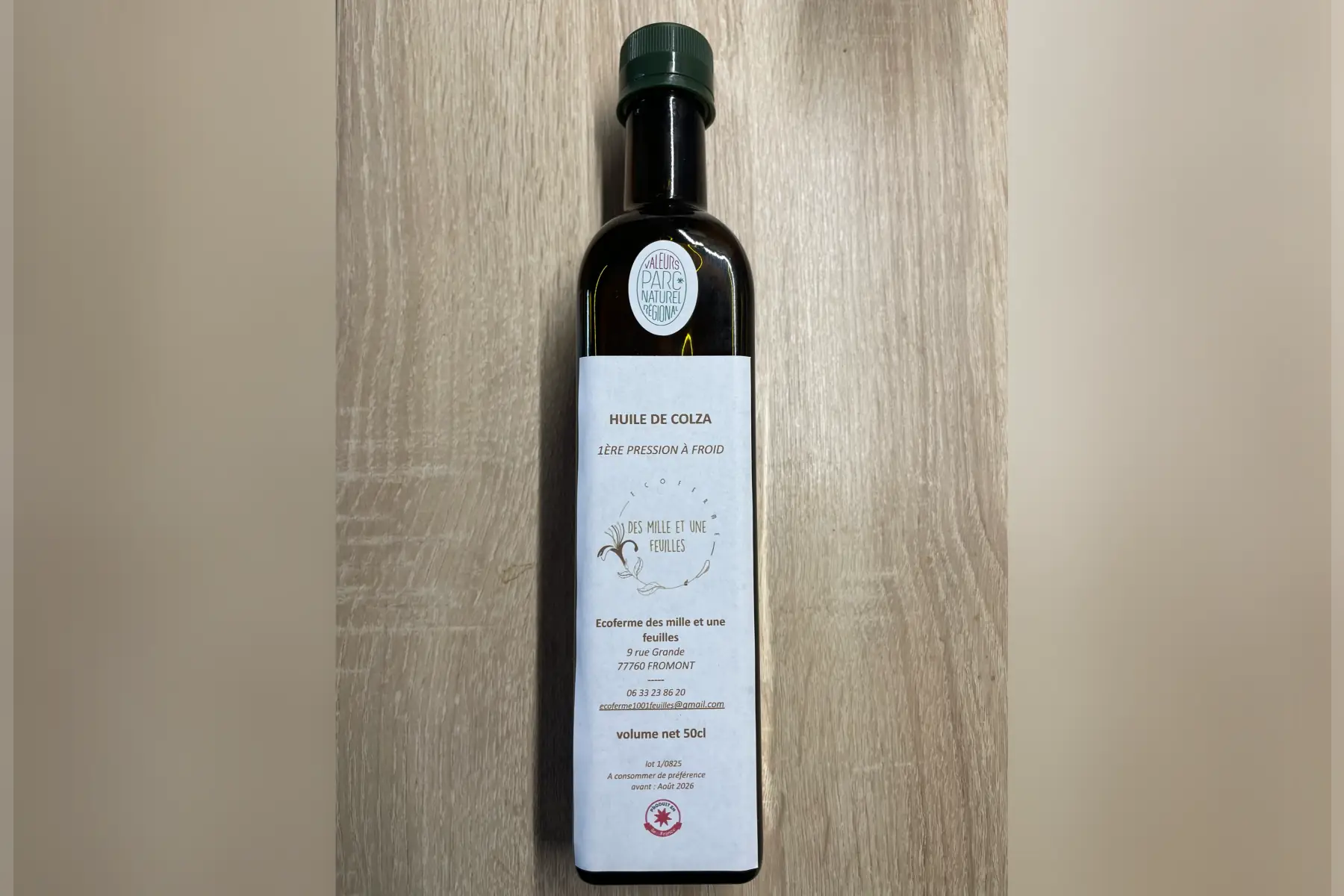 Huile de colza 1ère pression à froid