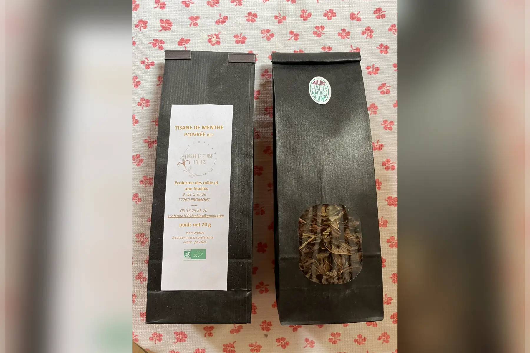 Tisane de menthe poivrée