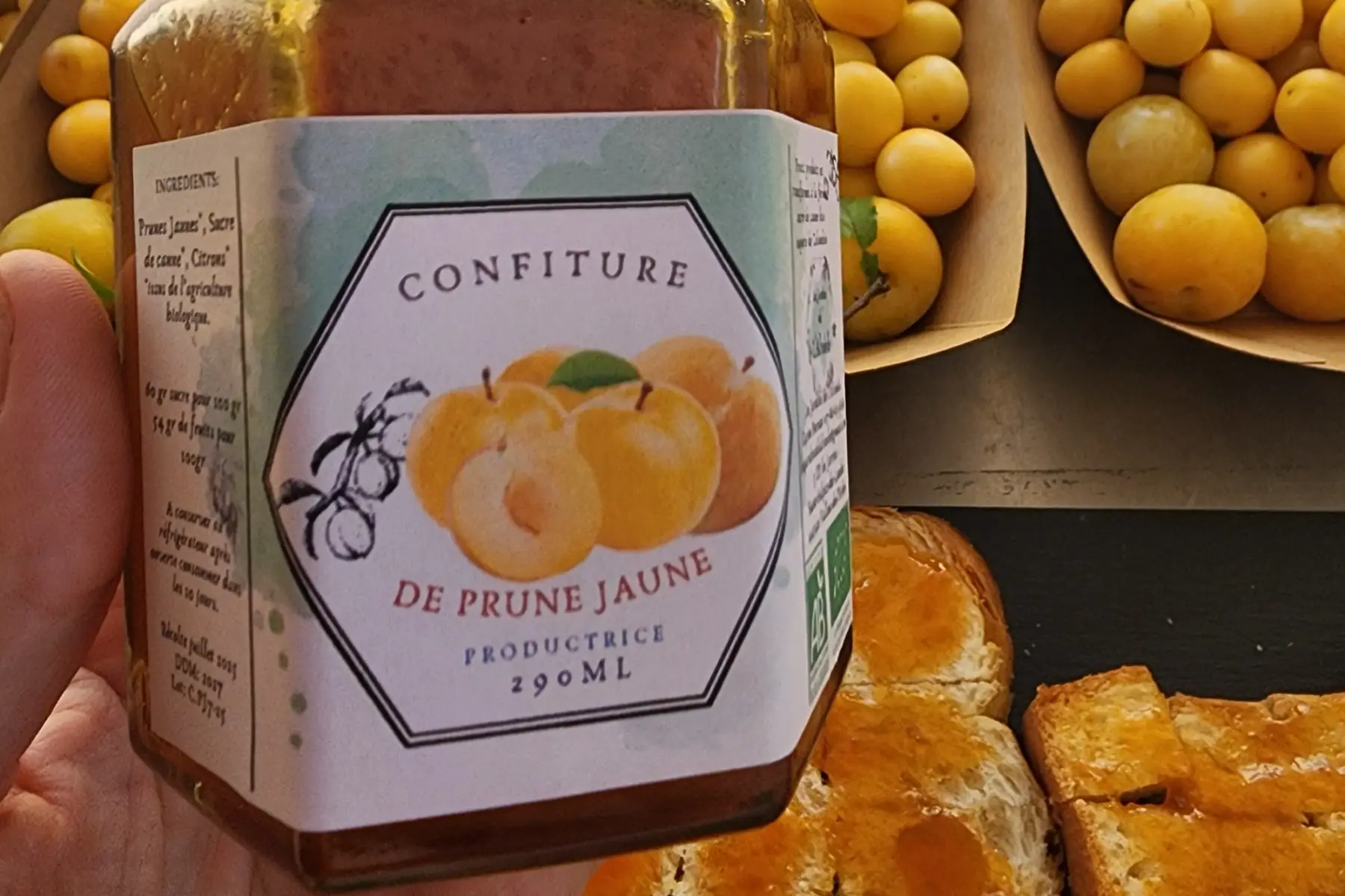 Confiture Prune Jaune.