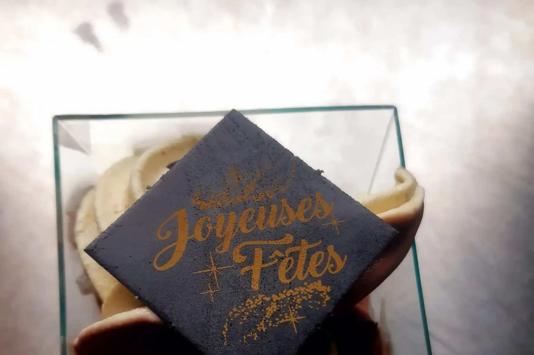 Verrine glacée Pistache/chocolat