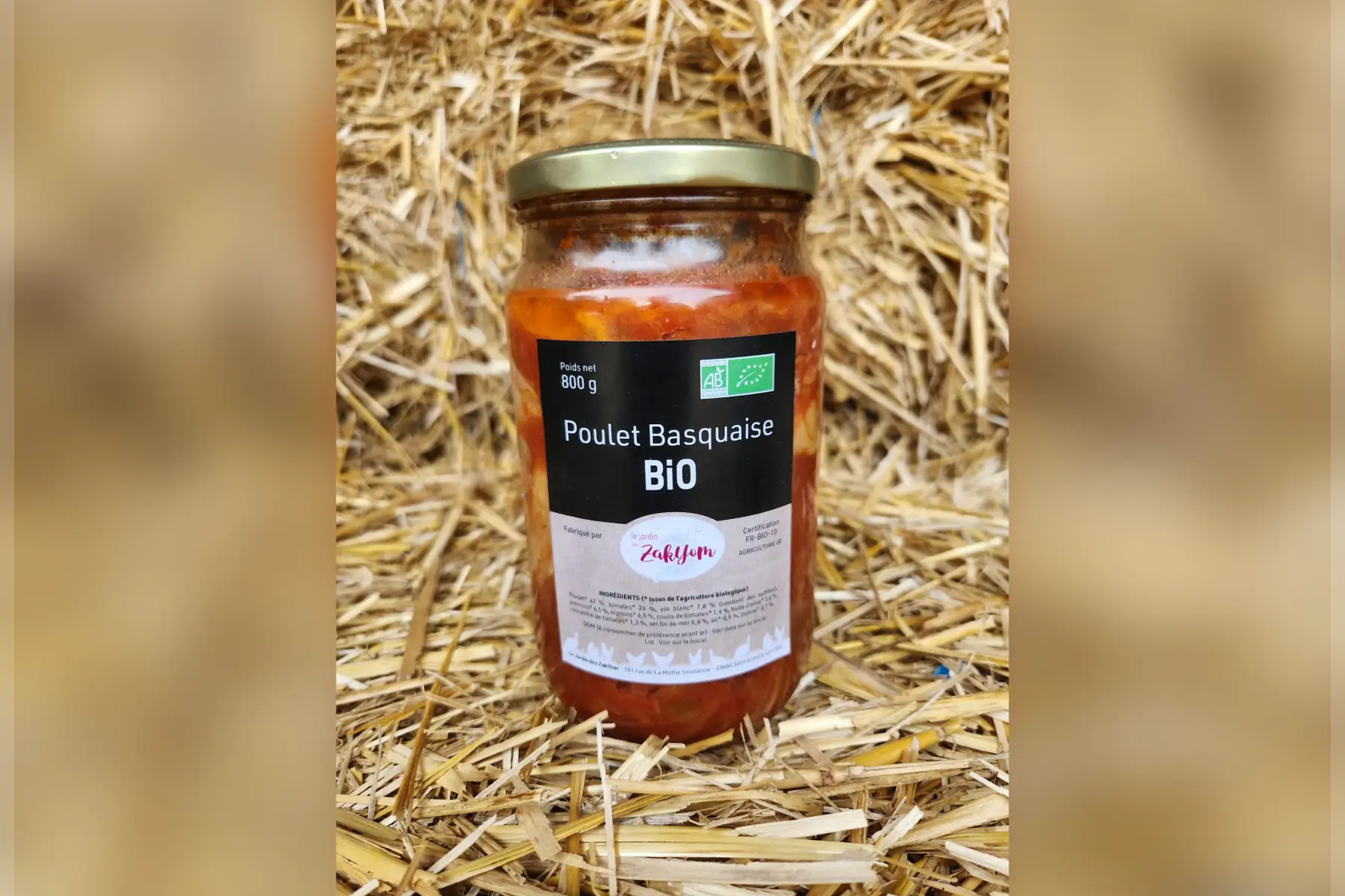 Poulet Basquaise BIO (800 g)