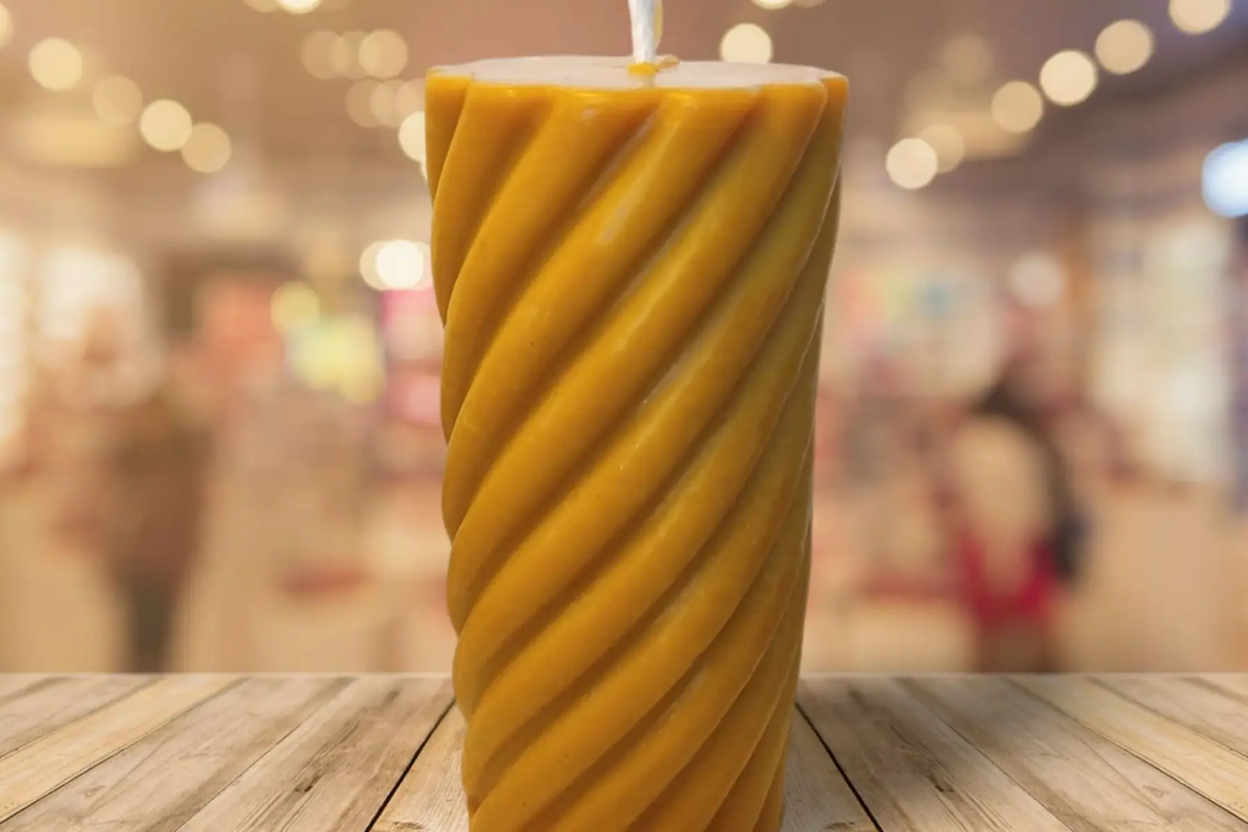 Pilier Torsadé - Bougie en cire d'abeille