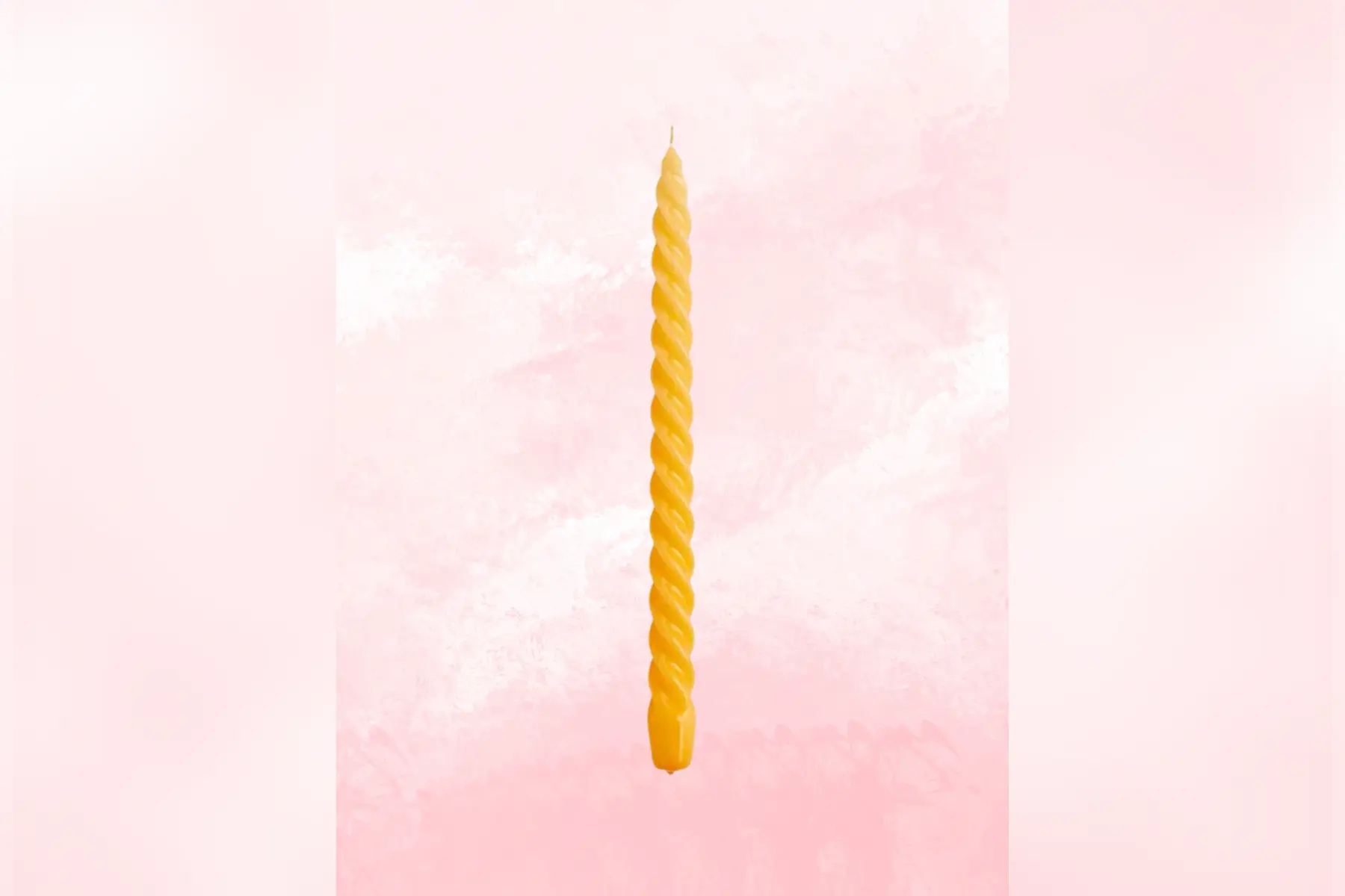 Cierge Torsadé - Bougie en cire d'abeille